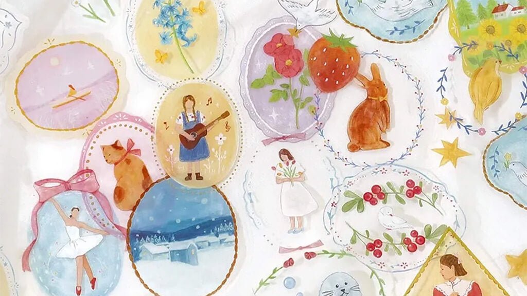 BGM Maiden Brooch Clear Flake Sticker - Paper Whisper