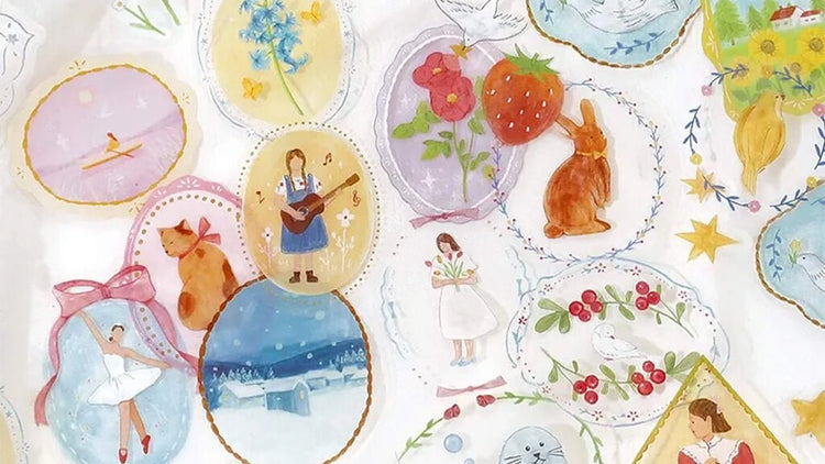 BGM Maiden Brooch Clear Flake Sticker - Paper Whisper