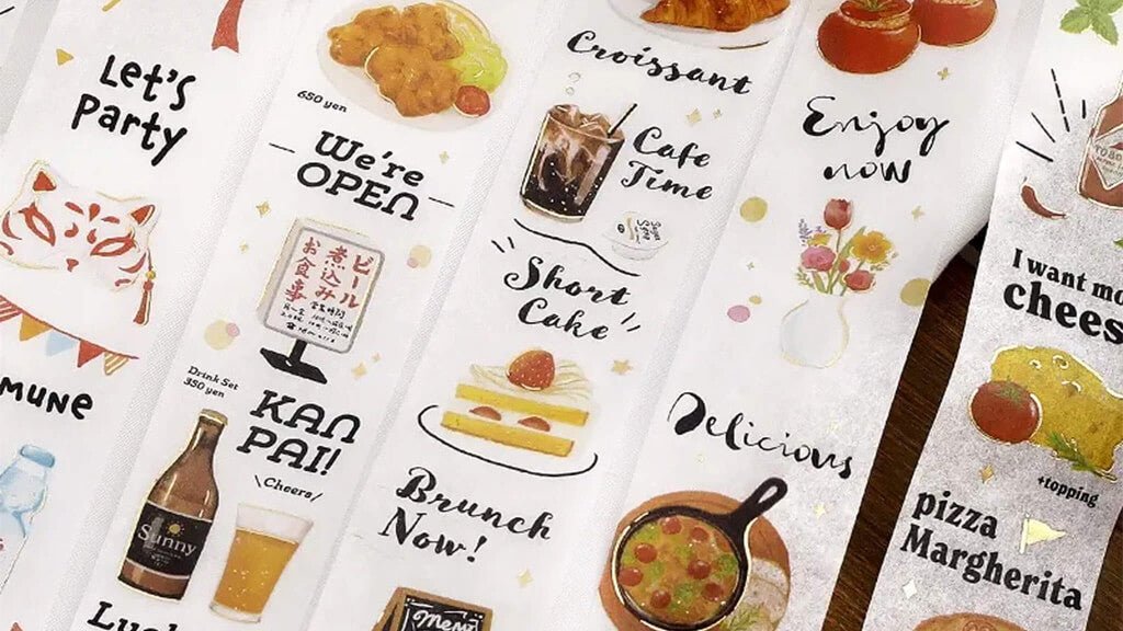 BGM Today's Menu Foil Washi Tape - Paper Whisper