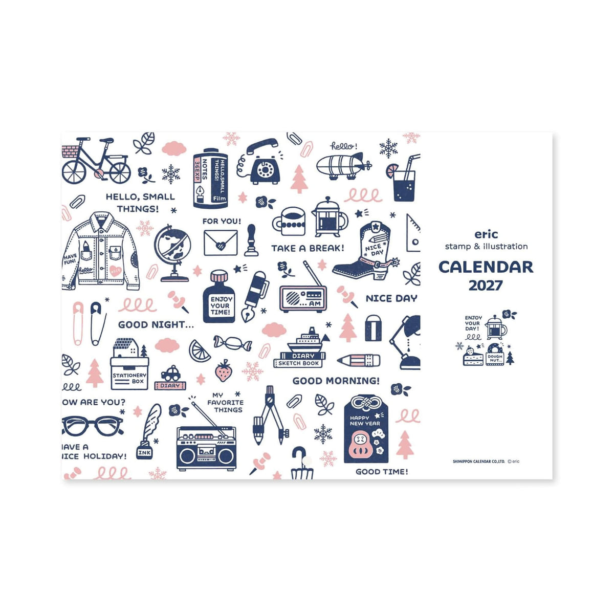 Shinnippon Calendar × Eric Small Things Wall Calendar 2027