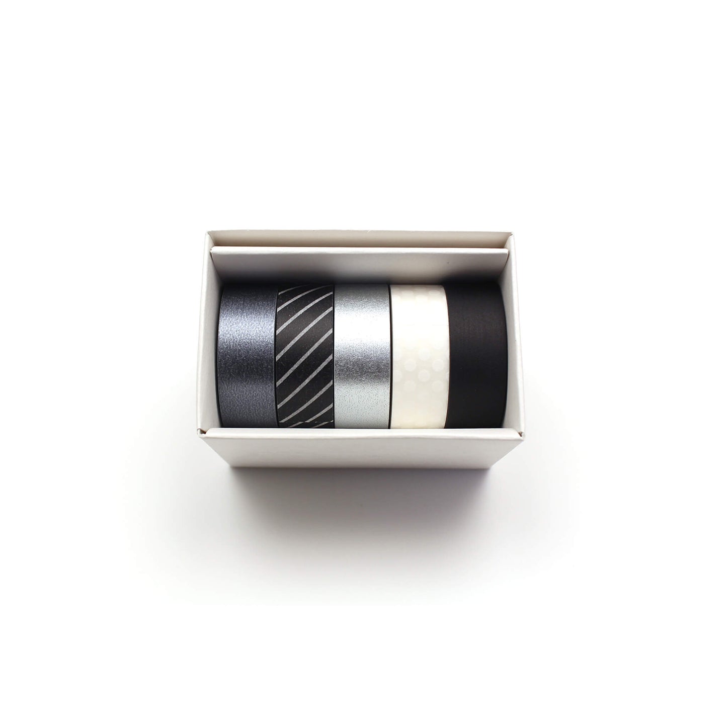 mt Gift Box Washi Tape Set of 5 - Monotone 3