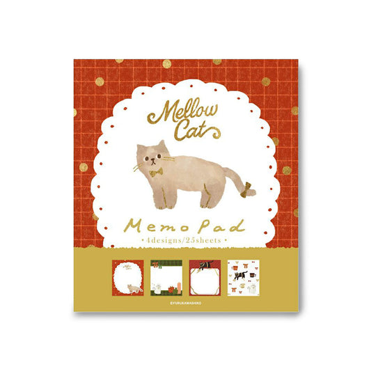 Furukawa Shiko Memo Pad - Present and Cat - Wa-Life 2025 Winter Limited