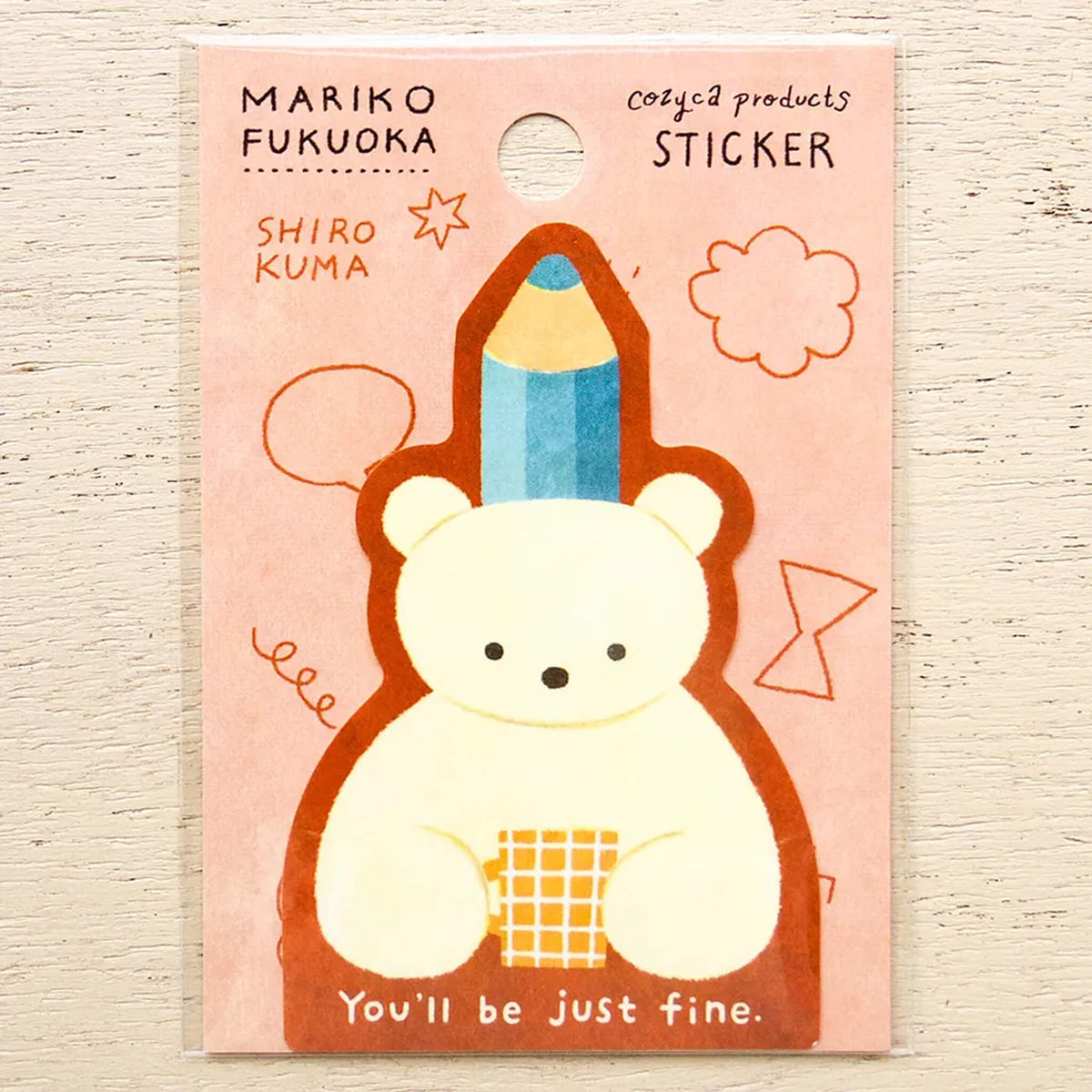 Cozyca Waterproof Sticker - SHIRO KUMA