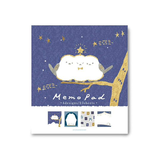 Furukawa Shiko Memo Pad - Star and Bird- Wa-Life 2025 Winter Limited