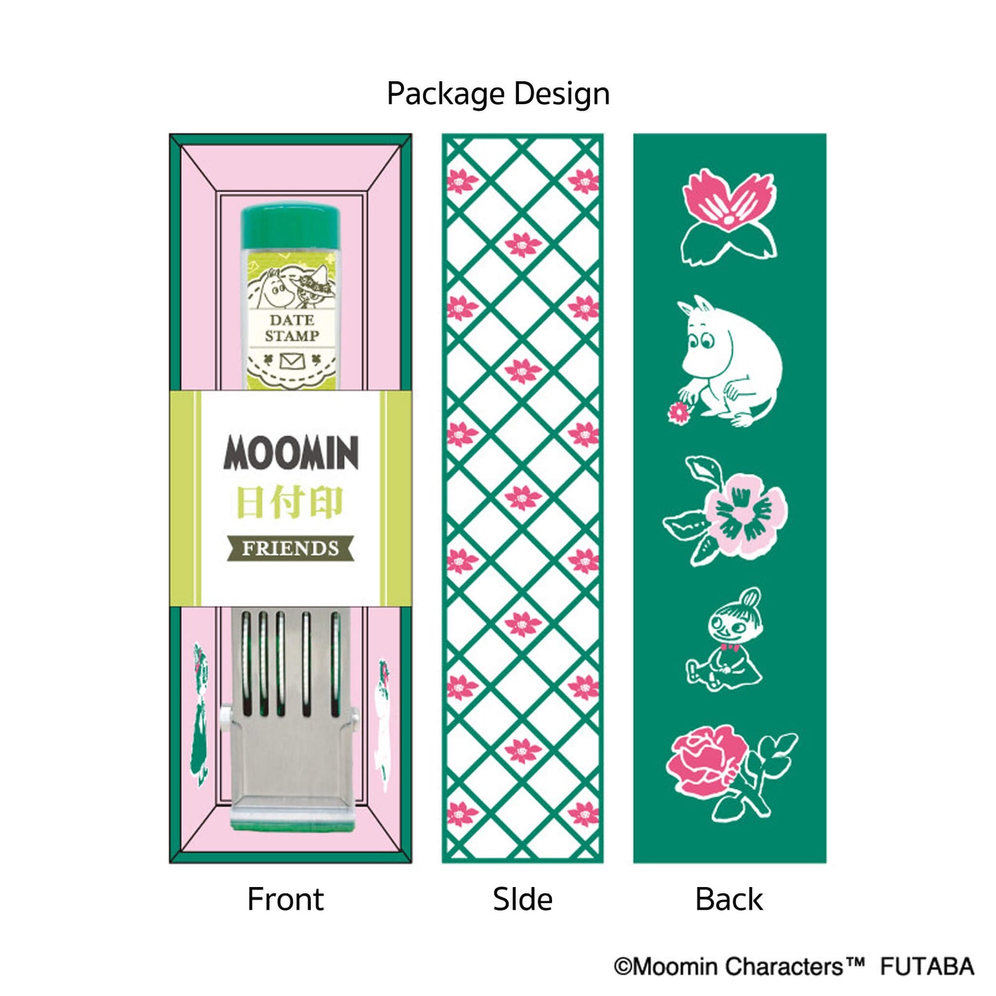 Futaba Moomin 80th Anniversary Date Stamp Friends