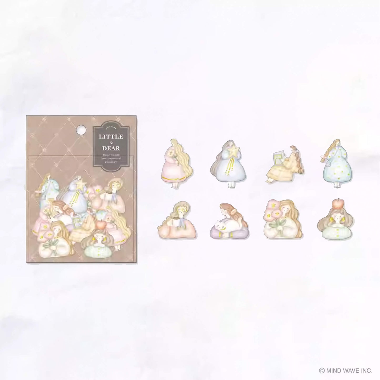 Mind Wave Little & Dear 3D Flake Sticker - Girl