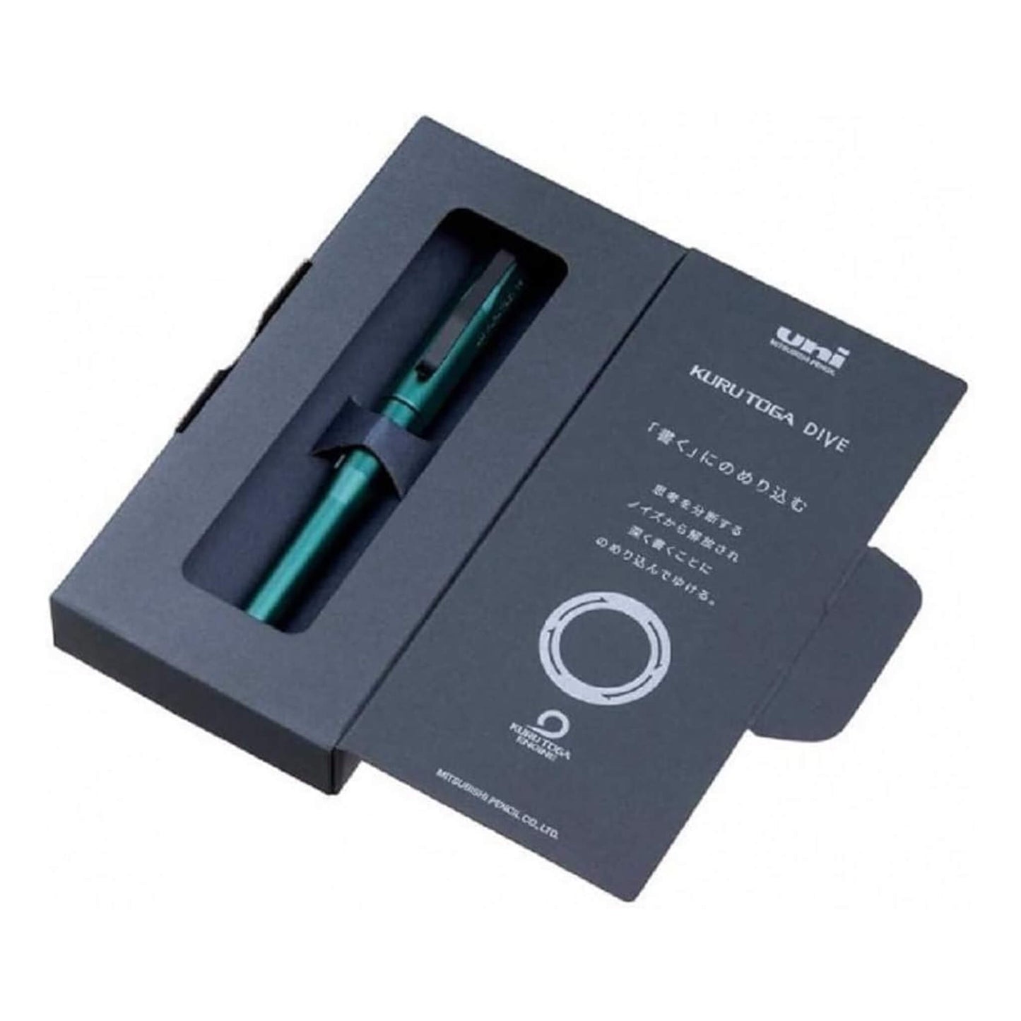 Uni Mitsubishi Kuru Toga Dive Mechanical Pencil 0.5mm Dense Green
