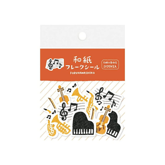 Furukawa Shiko Washi Flake Sticker - Music
