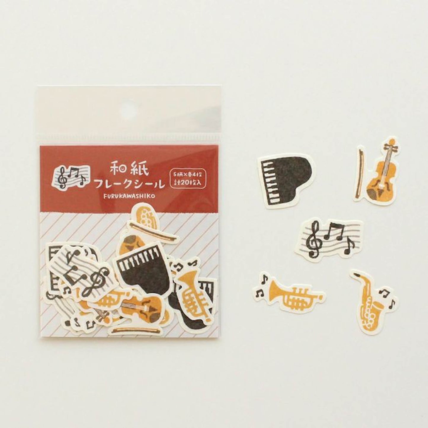 Furukawa Shiko Washi Flake Sticker - Music