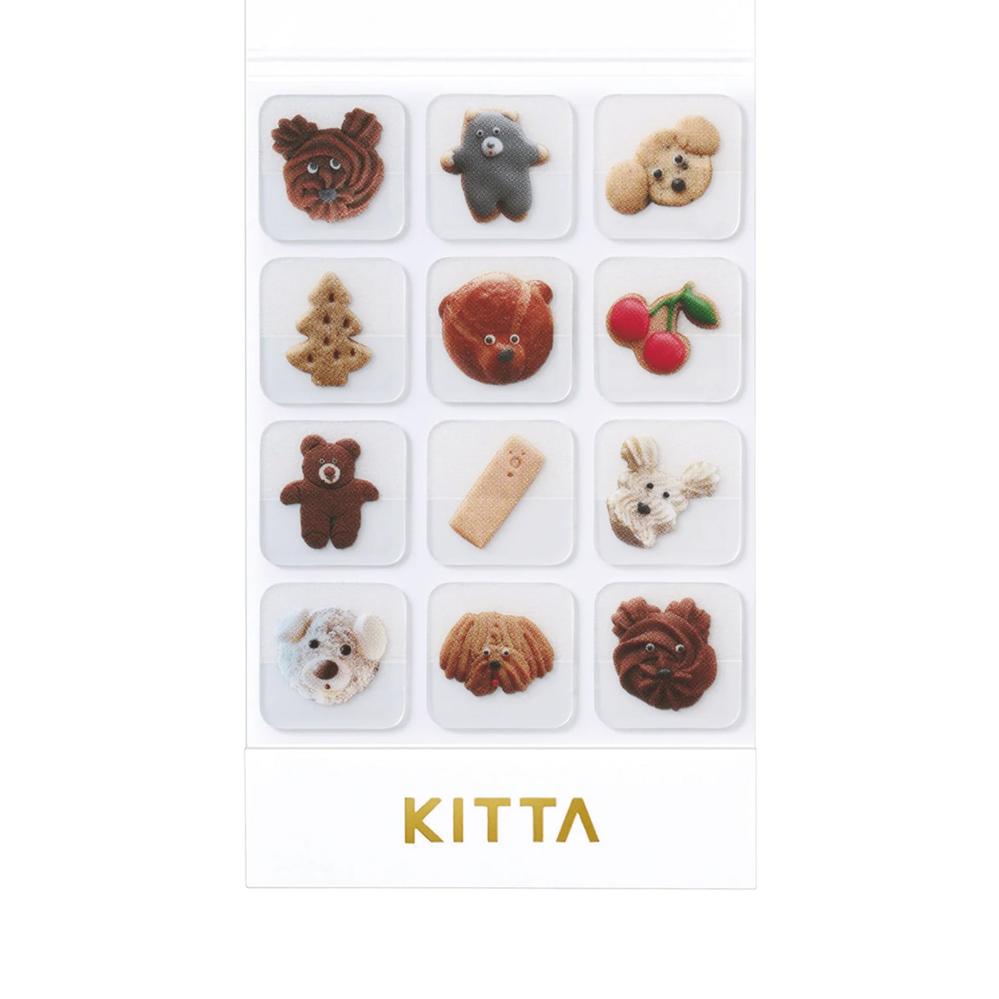 King Jim HITOTOKI KITTA Clear Sticker - Snacks (Icon)