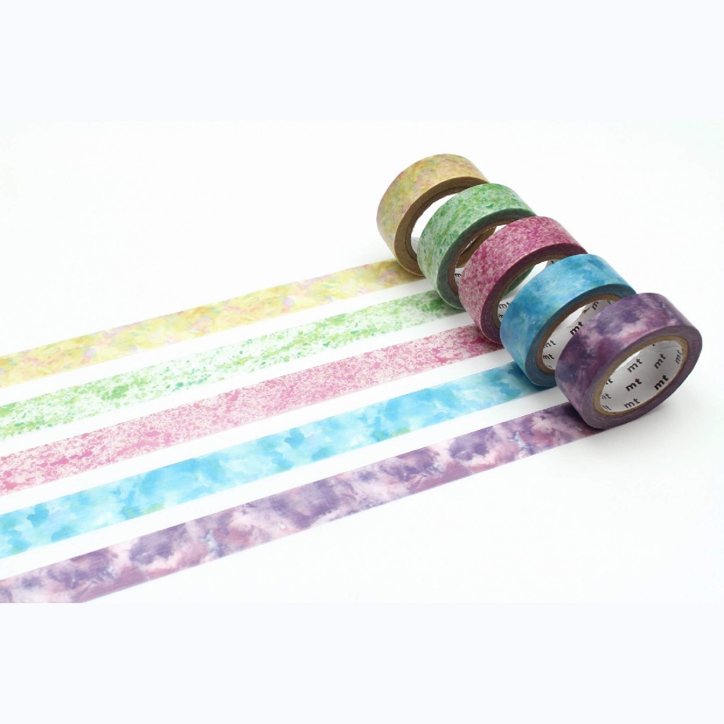 mt Chigihari Washi Tape Set of 5 - Watercolor Paints