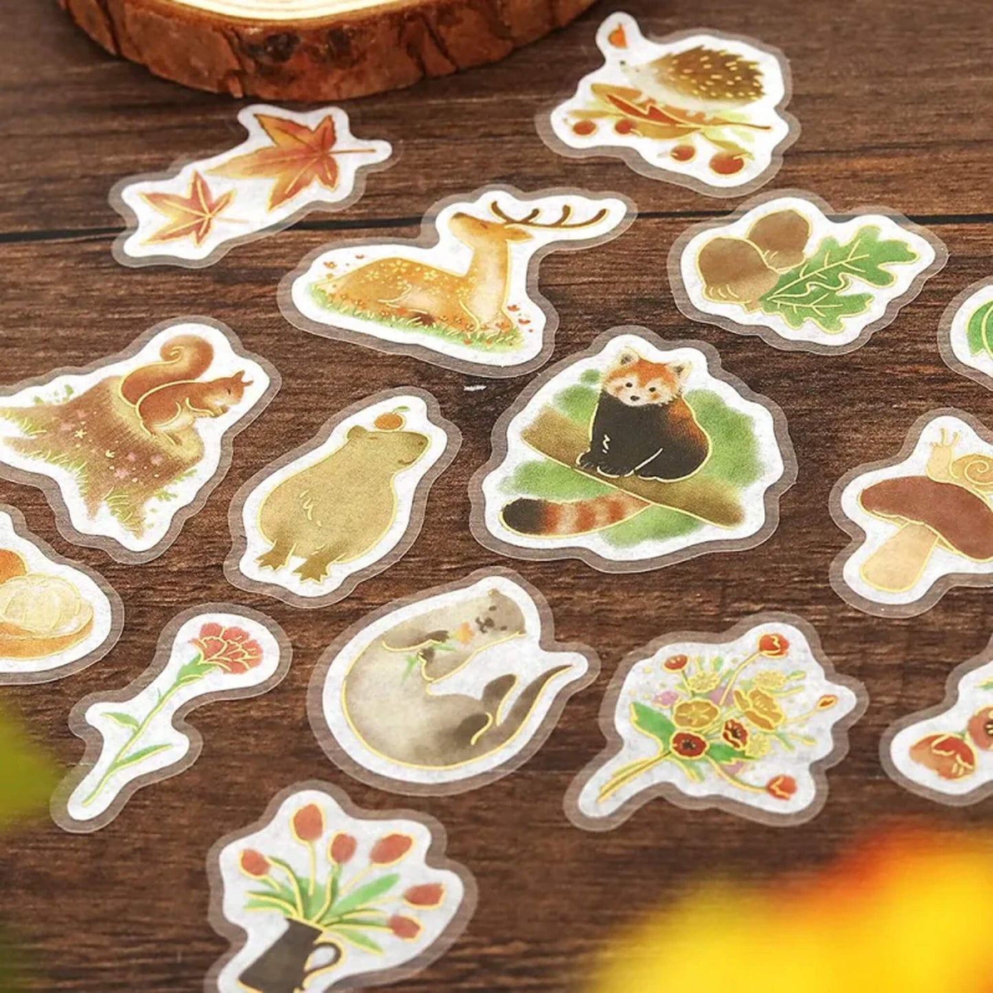 BGM Flake Sticker Little Forest - Yellow
