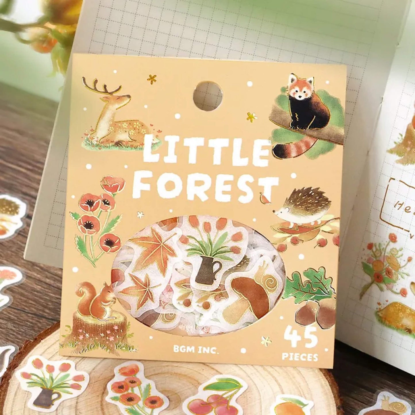 BGM Flake Sticker Little Forest - Yellow
