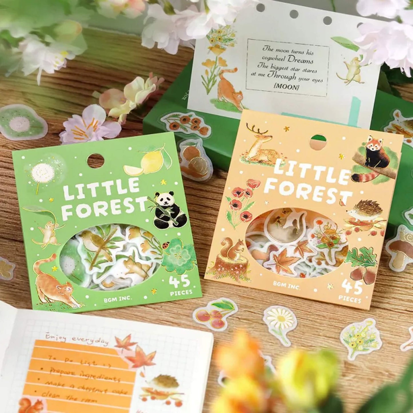 BGM Flake Sticker Little Forest - Yellow