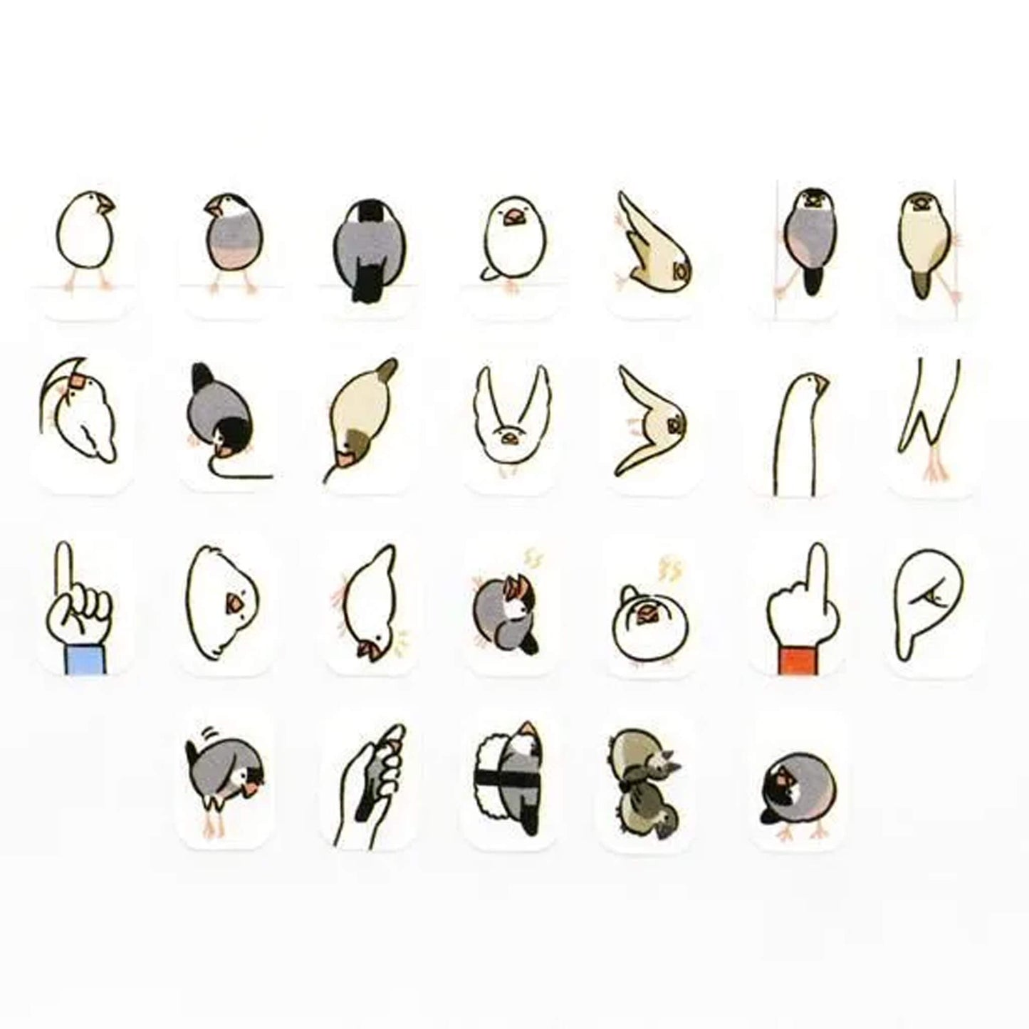 Bande Washi Sticker Roll - People Who Live in Your Planner, Full of Java Sparrows - Sticker Rolls