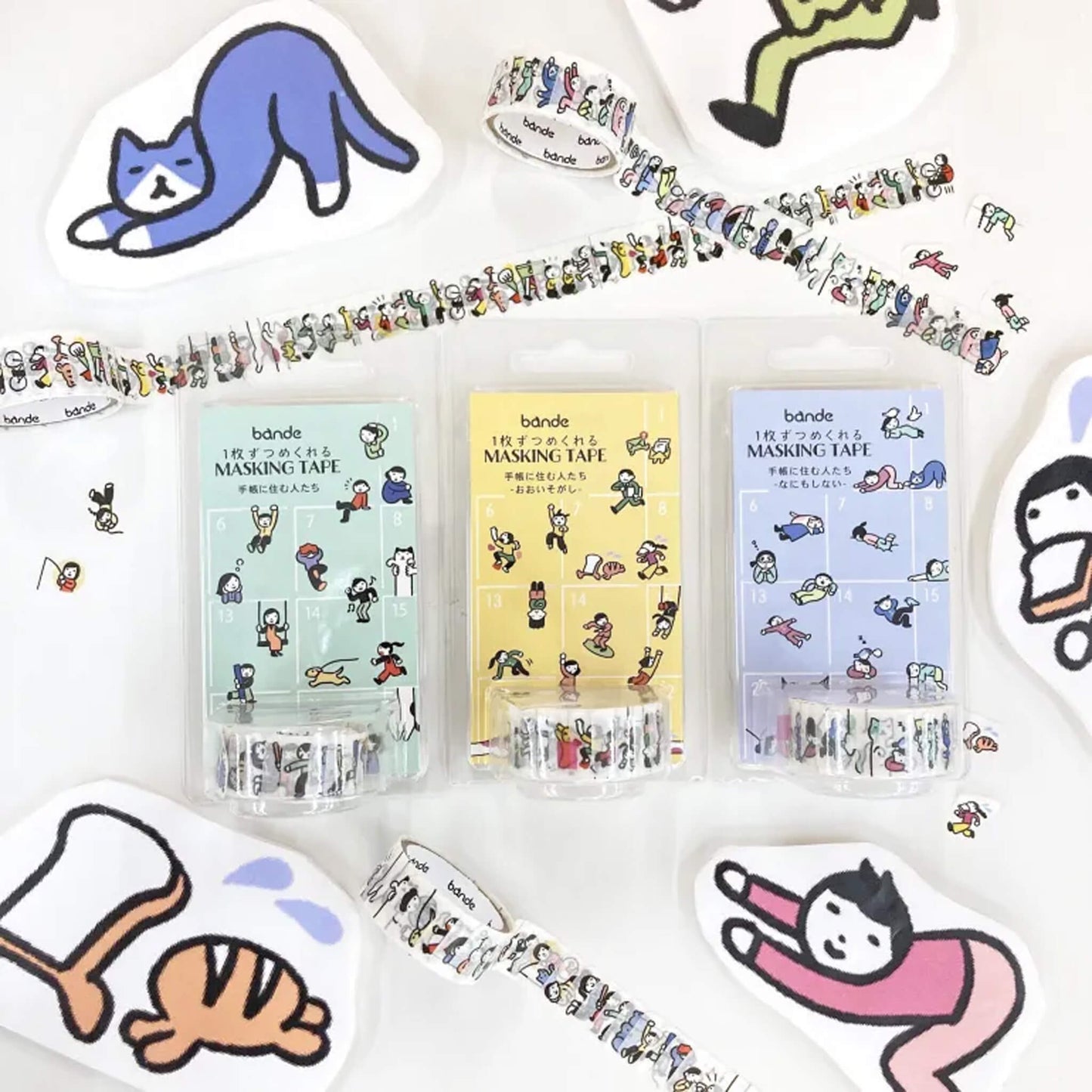 Bande Washi Sticker Roll - People Who Live in Your Planner - Sticker Rolls