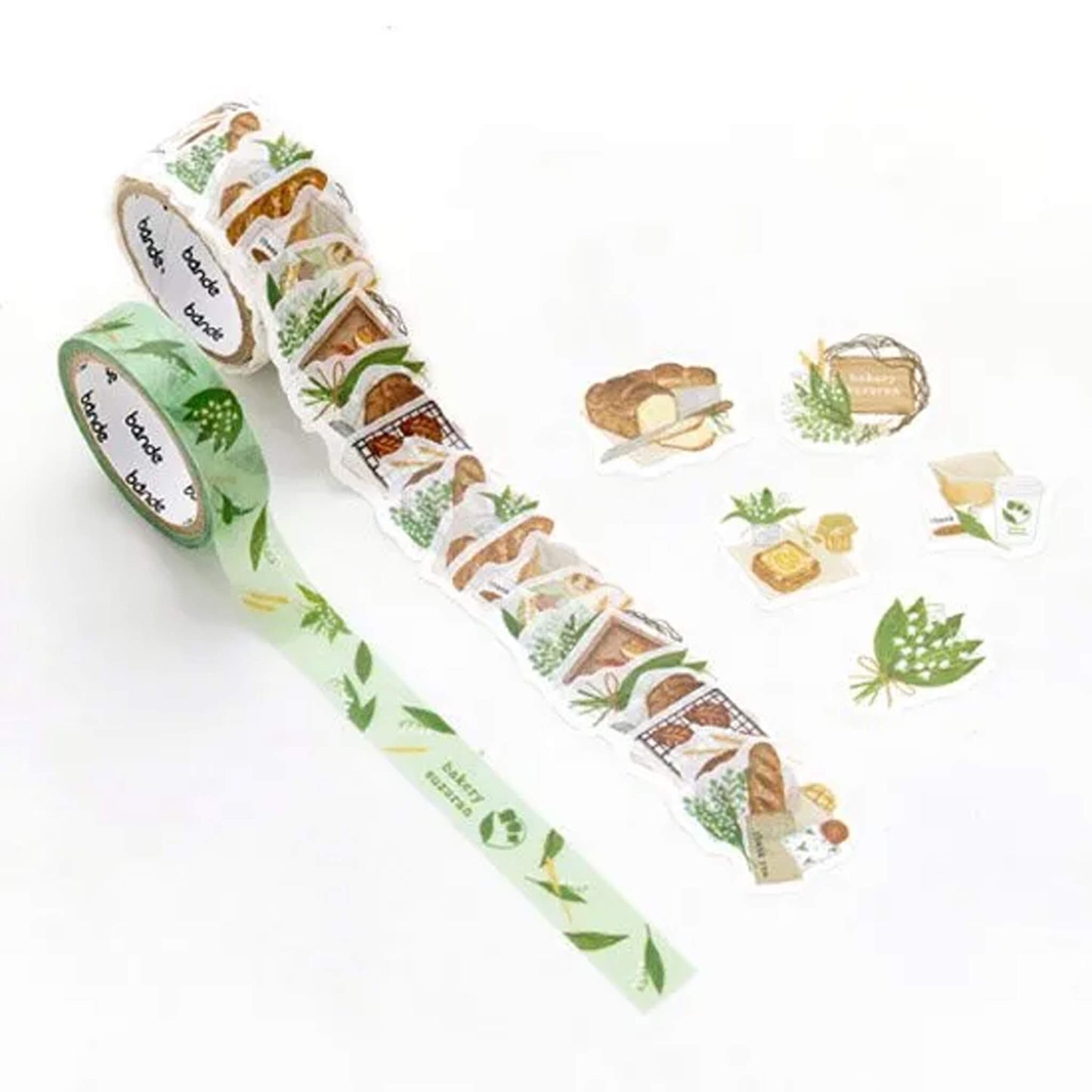 Bande Washi Tape Sticker Roll Set - Bakery Suzuran - Roll Stickers
