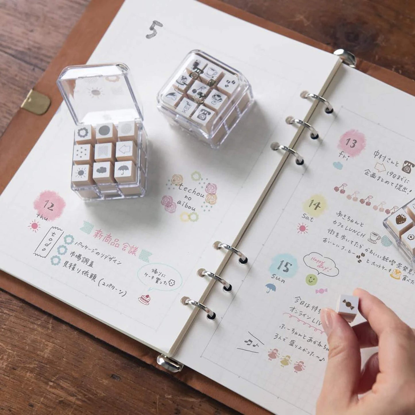 Beverly Mini Stamp Set - Mark - Rubber Stamps