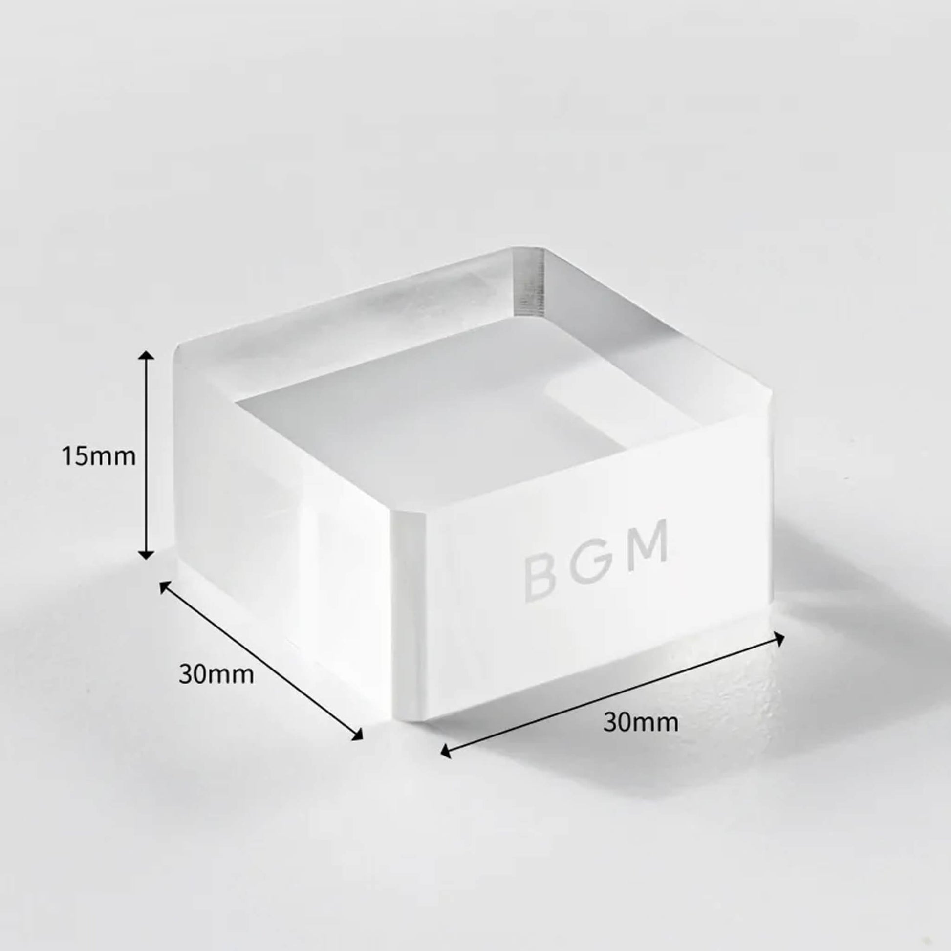 BGM Acrylic Block for Clear Stamps - Cube - Acrylic Blocks