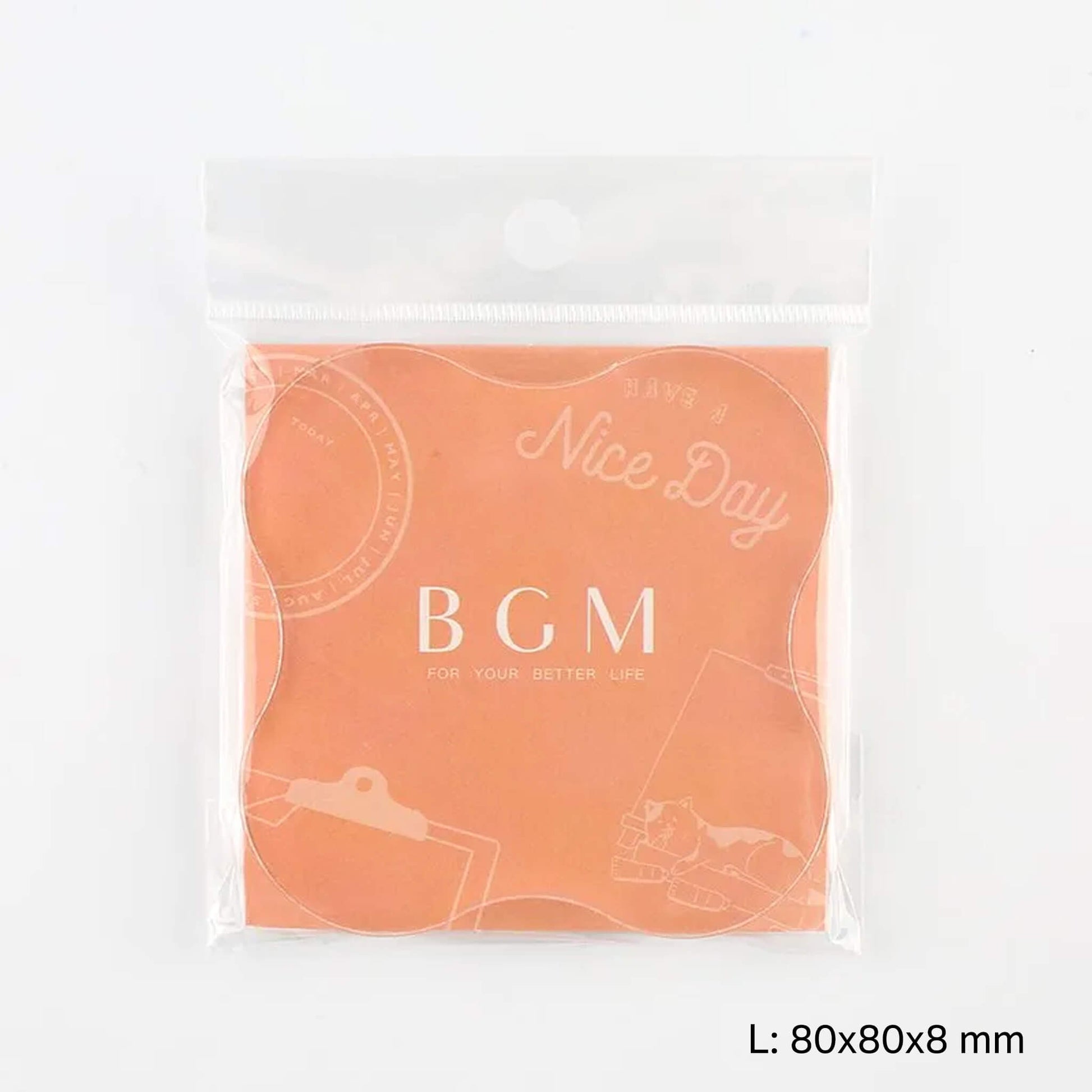 BGM Acrylic Block for Clear Stamps - L - Acrylic Blocks