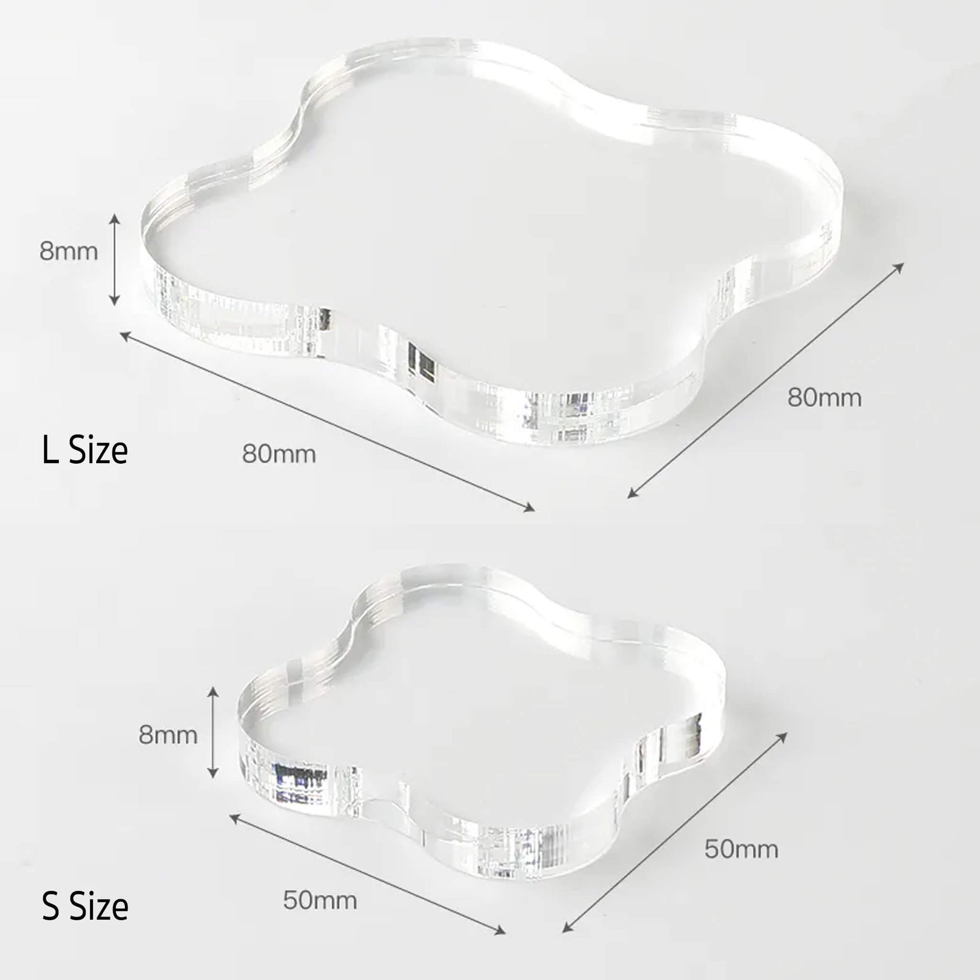 BGM Acrylic Block for Clear Stamps - S - Acrylic Blocks