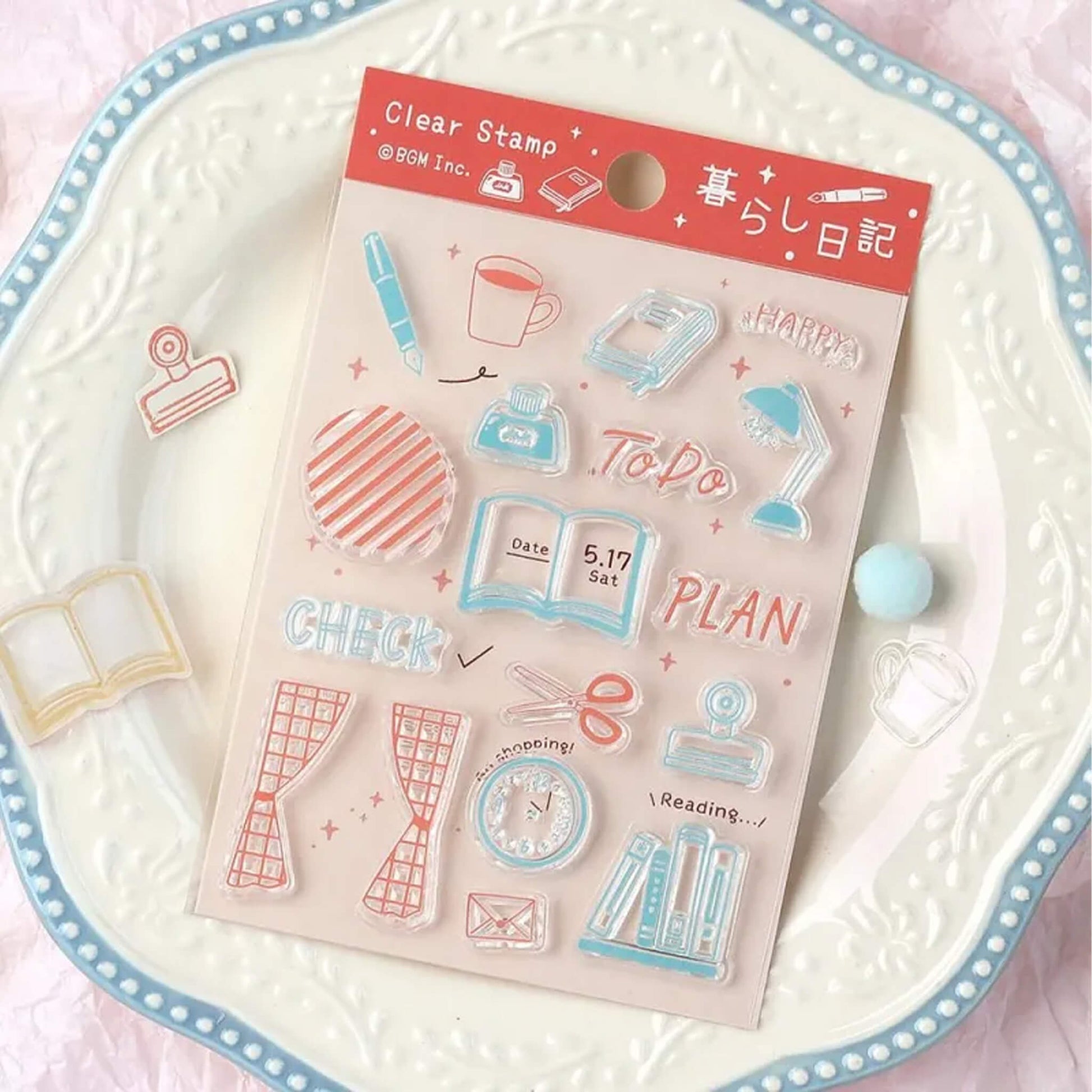 BGM Clear Stamp - Daily Life Diary - Clear Stamps