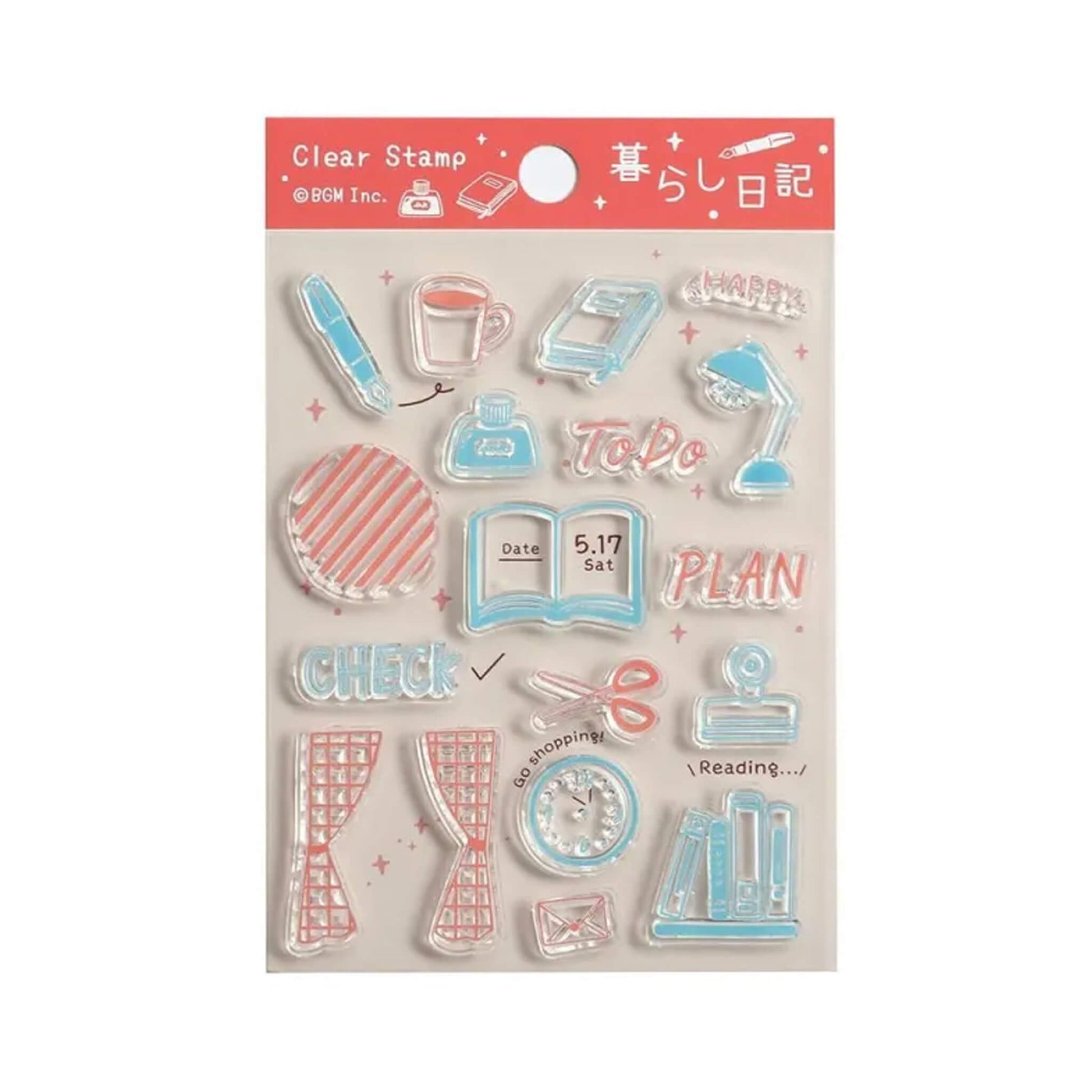 BGM Clear Stamp - Daily Life Diary - Clear Stamps