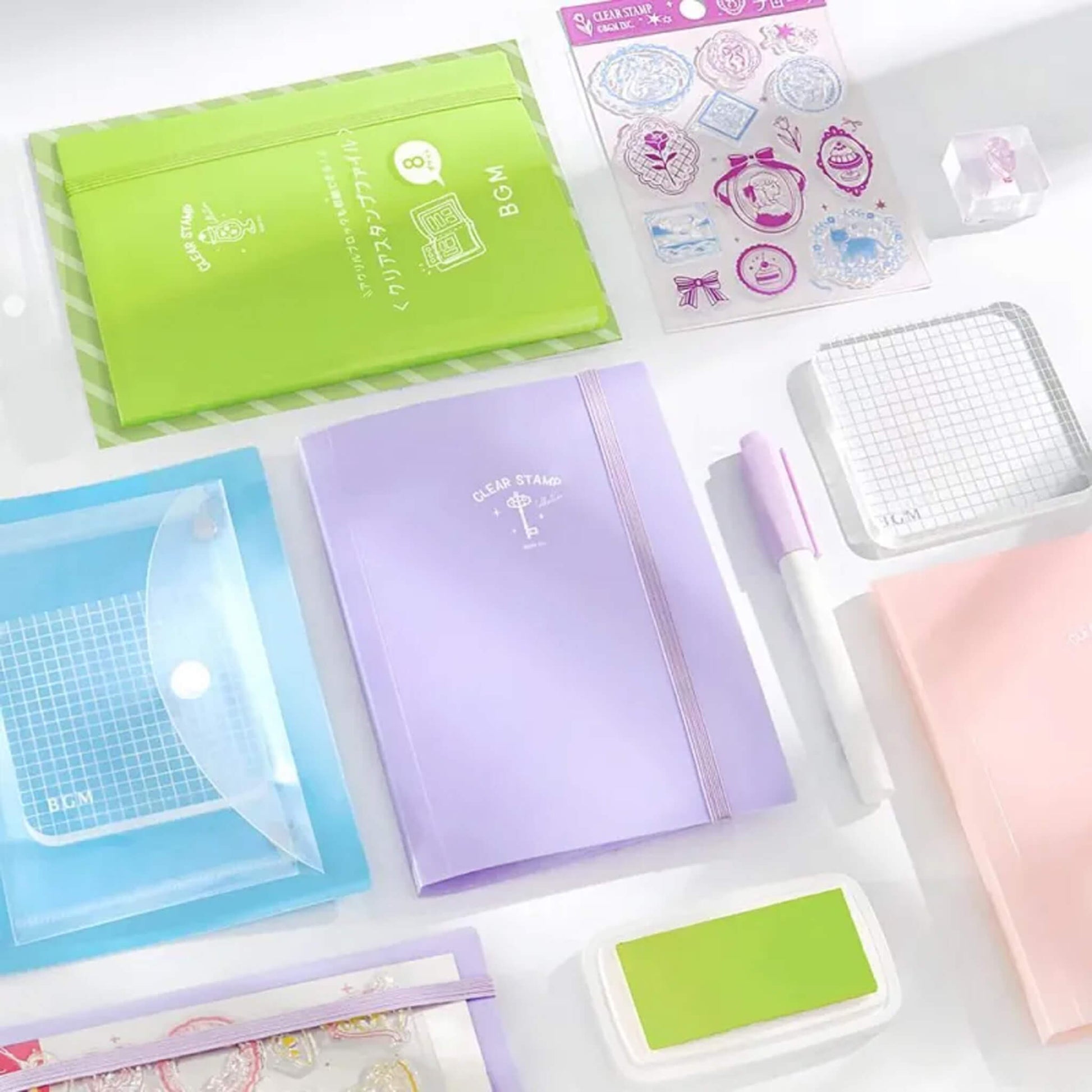 BGM Clear Stamp File - Lilac - Clear Stamp Files