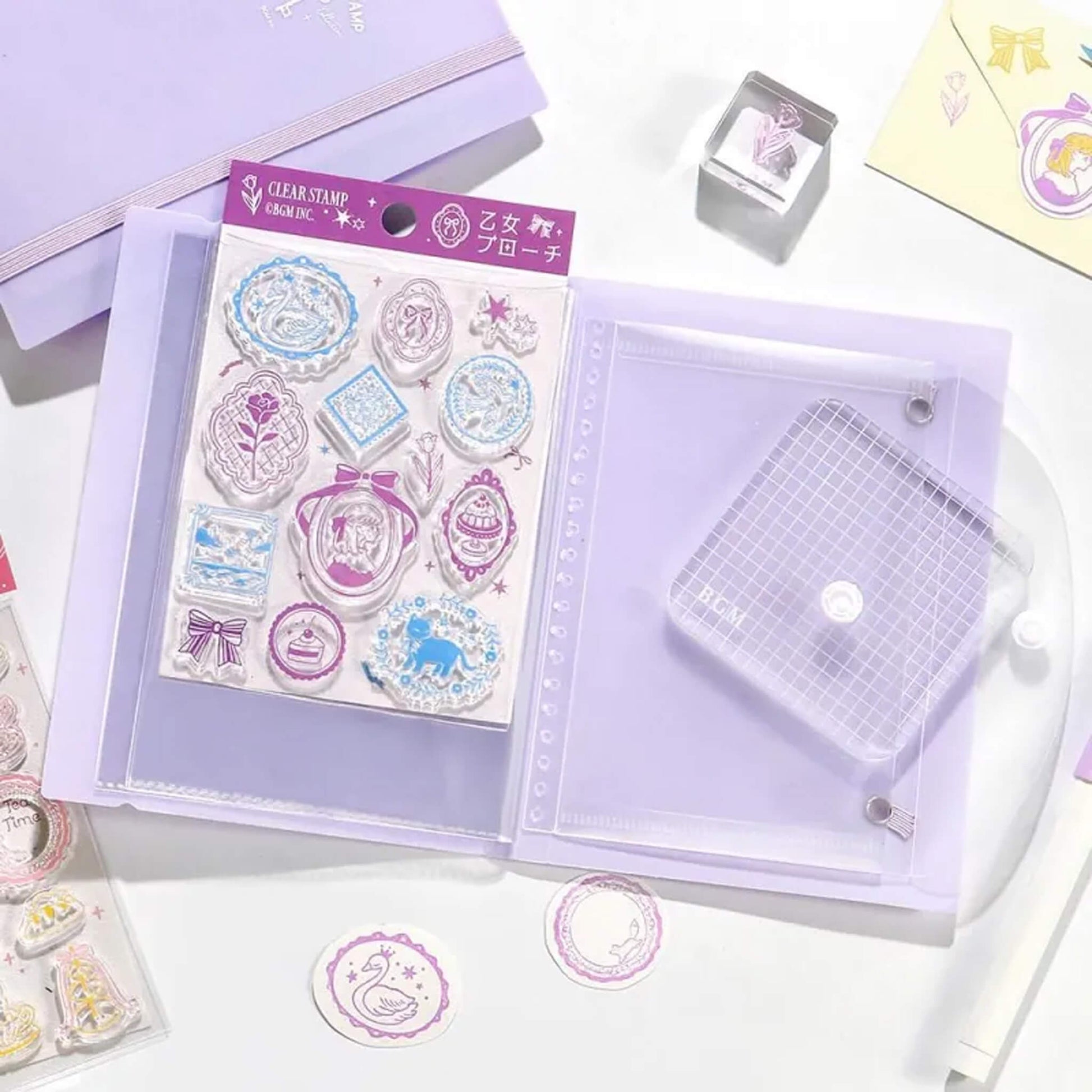BGM Clear Stamp File - Lilac - Clear Stamp Files