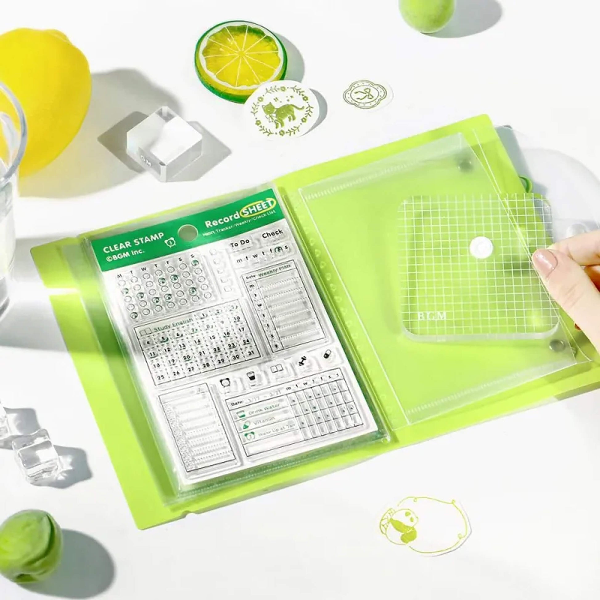 BGM Clear Stamp File - Lilac - Clear Stamp Files