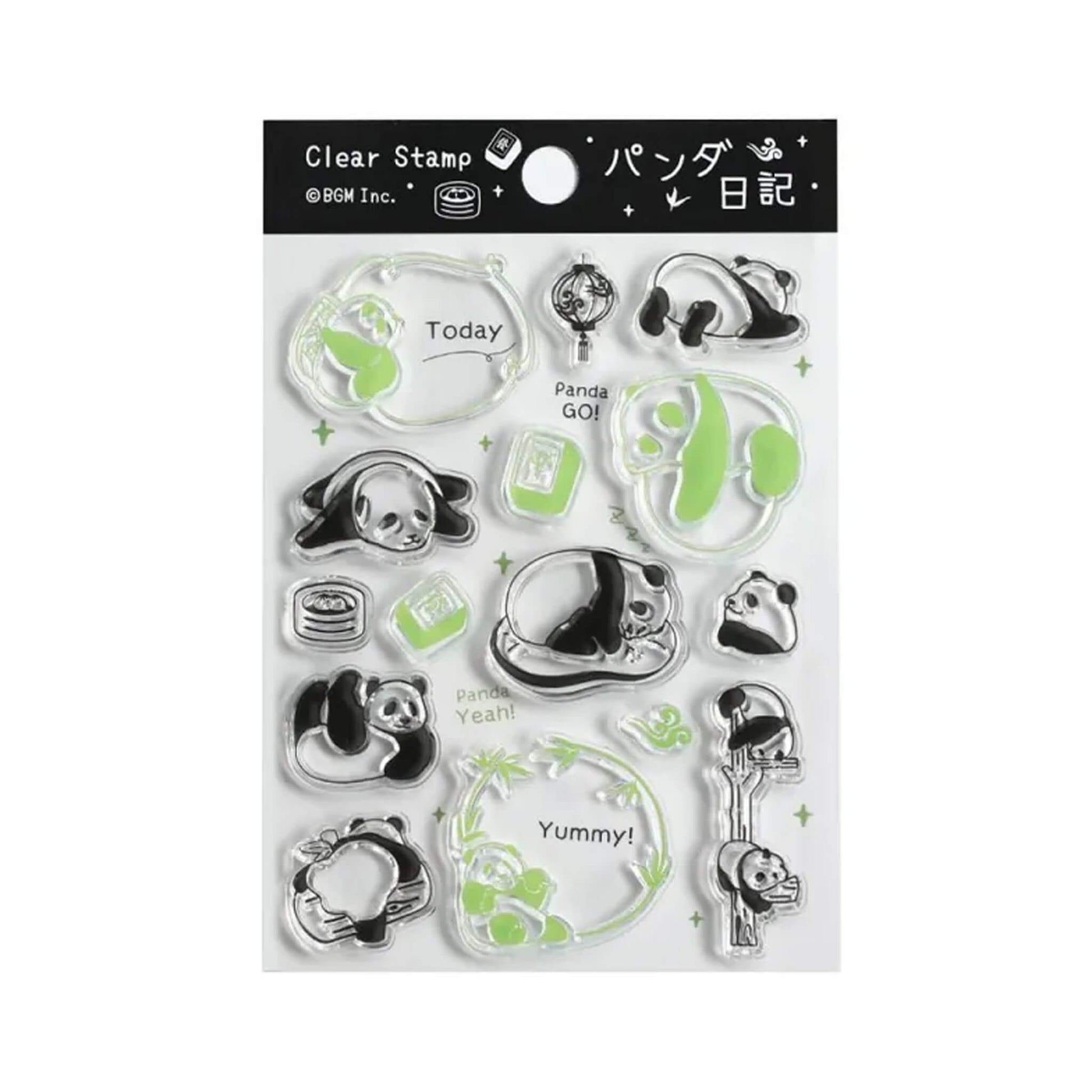 BGM Clear Stamp - Panda Diary - Clear Stamps