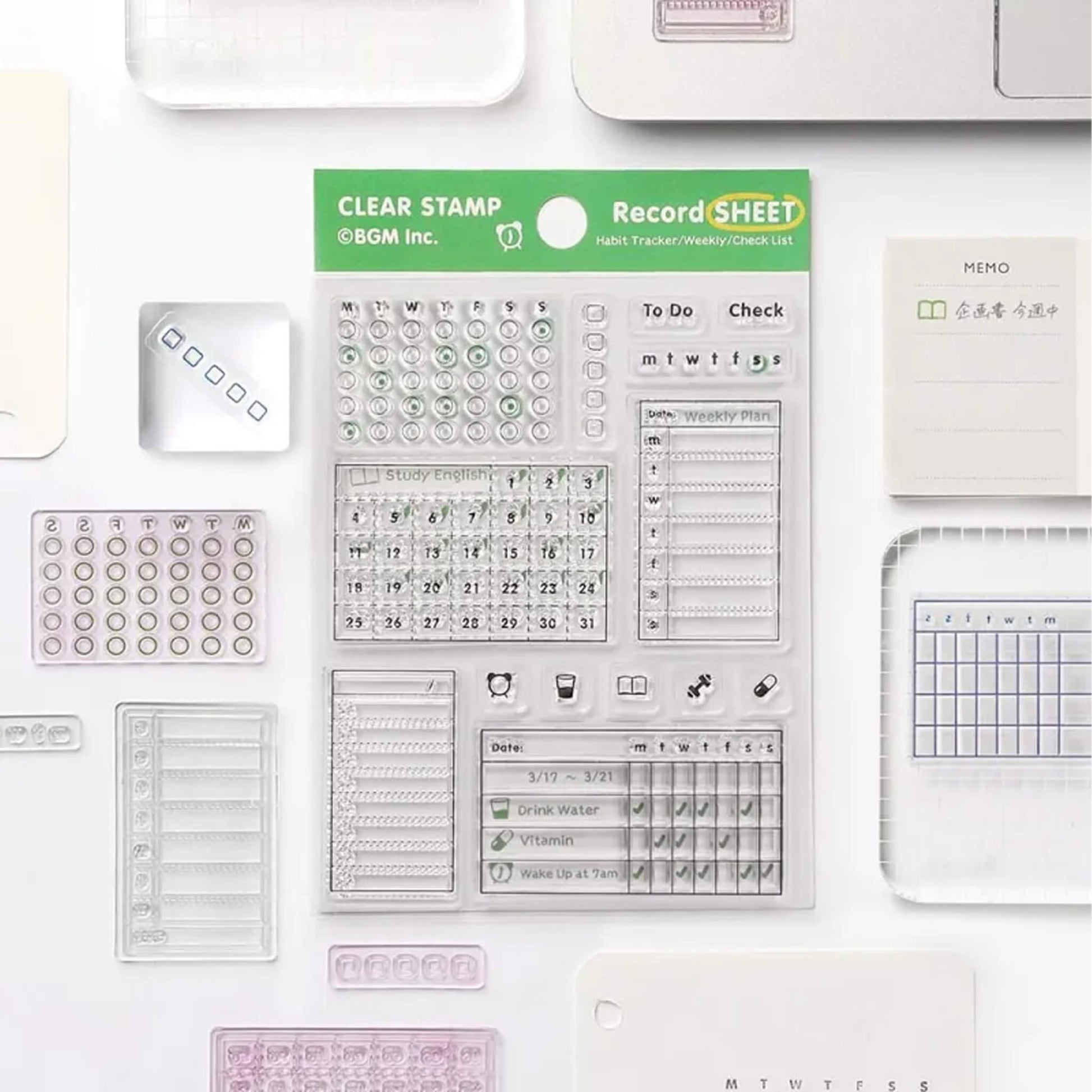 BGM Clear Stamp - Record Sheet - Clear Stamps