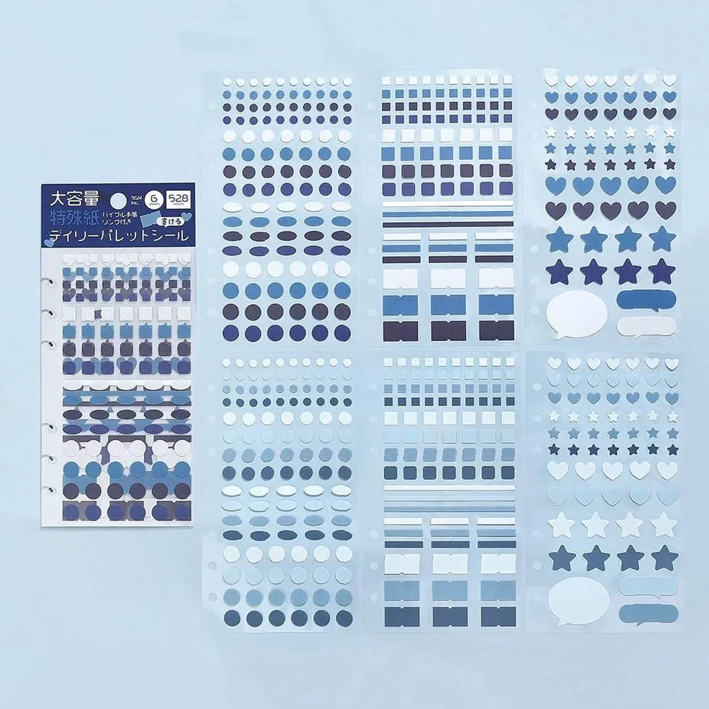 BGM Daily Palette Sticker Set - Ocean - Sticker Sheets