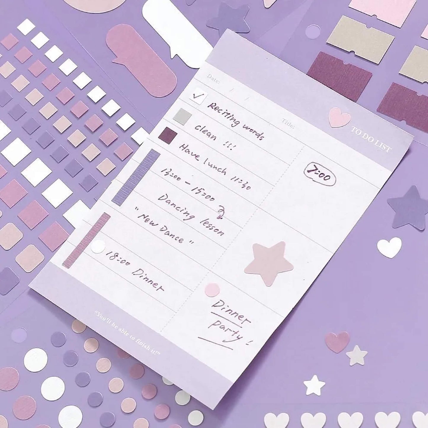 BGM Daily Palette Sticker Set - Raspberry - Sticker Sheets