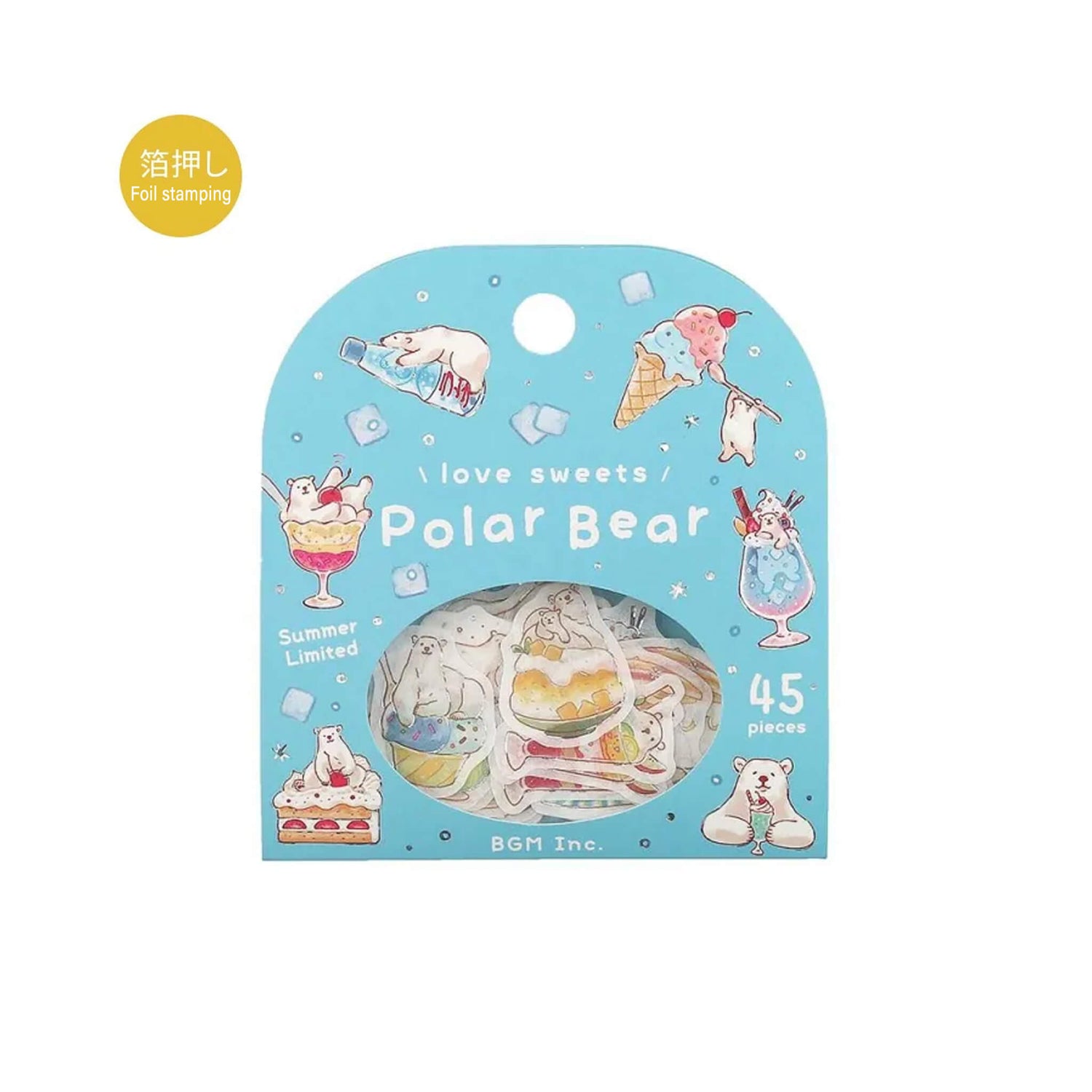 BGM Flake Sticker 2025 Summer Limited - Polar Bear Sweets - Flake Stickers