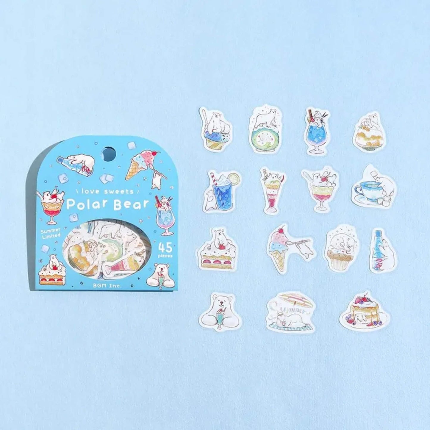 BGM Flake Sticker 2025 Summer Limited - Polar Bear Sweets - Flake Stickers