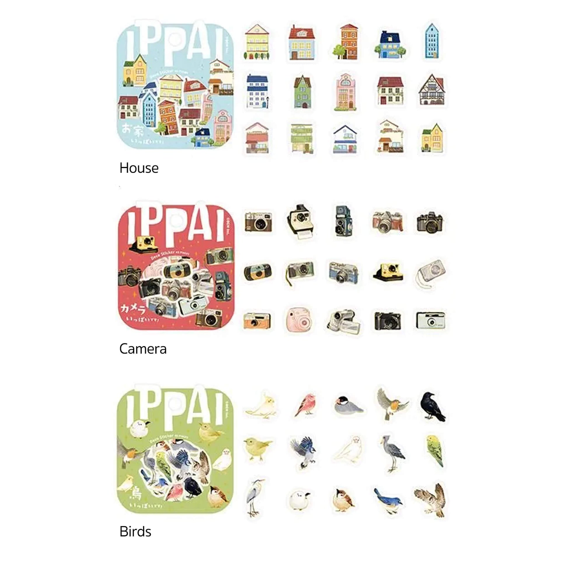 BGM Flake Sticker IPPAI - Birds - Flake Stickers