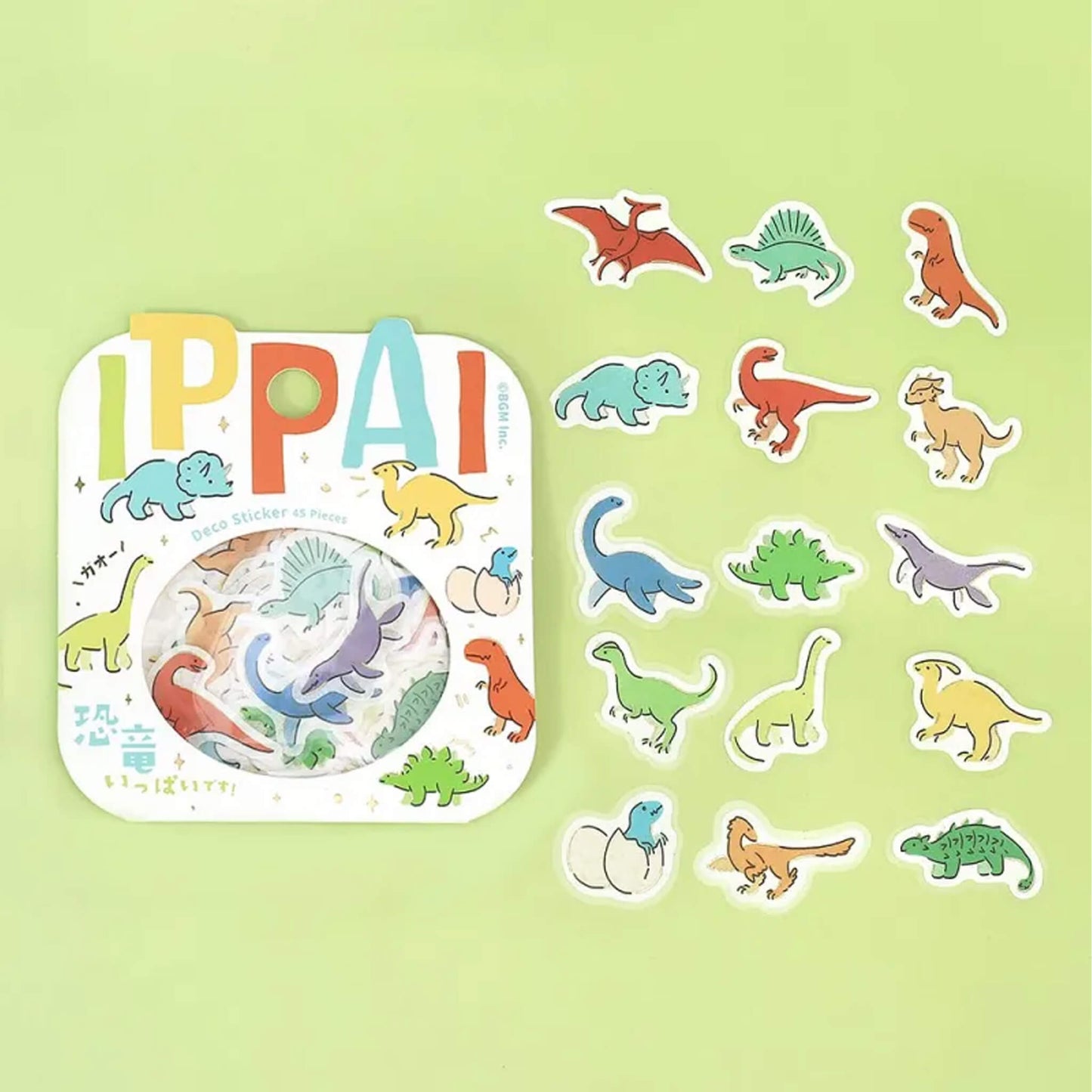 BGM Flake Sticker IPPAI - Dinosaurs - Flake Stickers