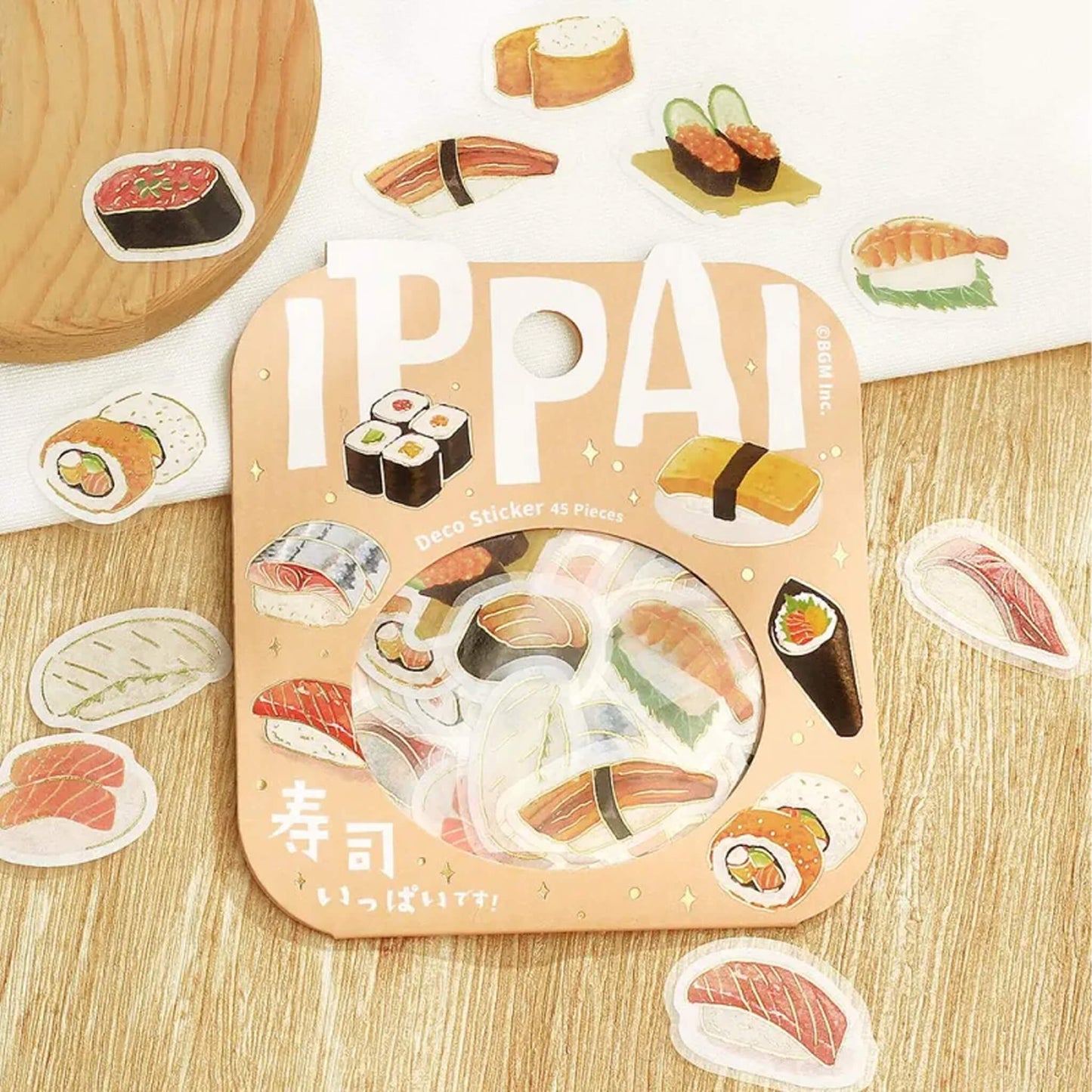 BGM Flake Sticker IPPAI - Sushi - Flake Stickers