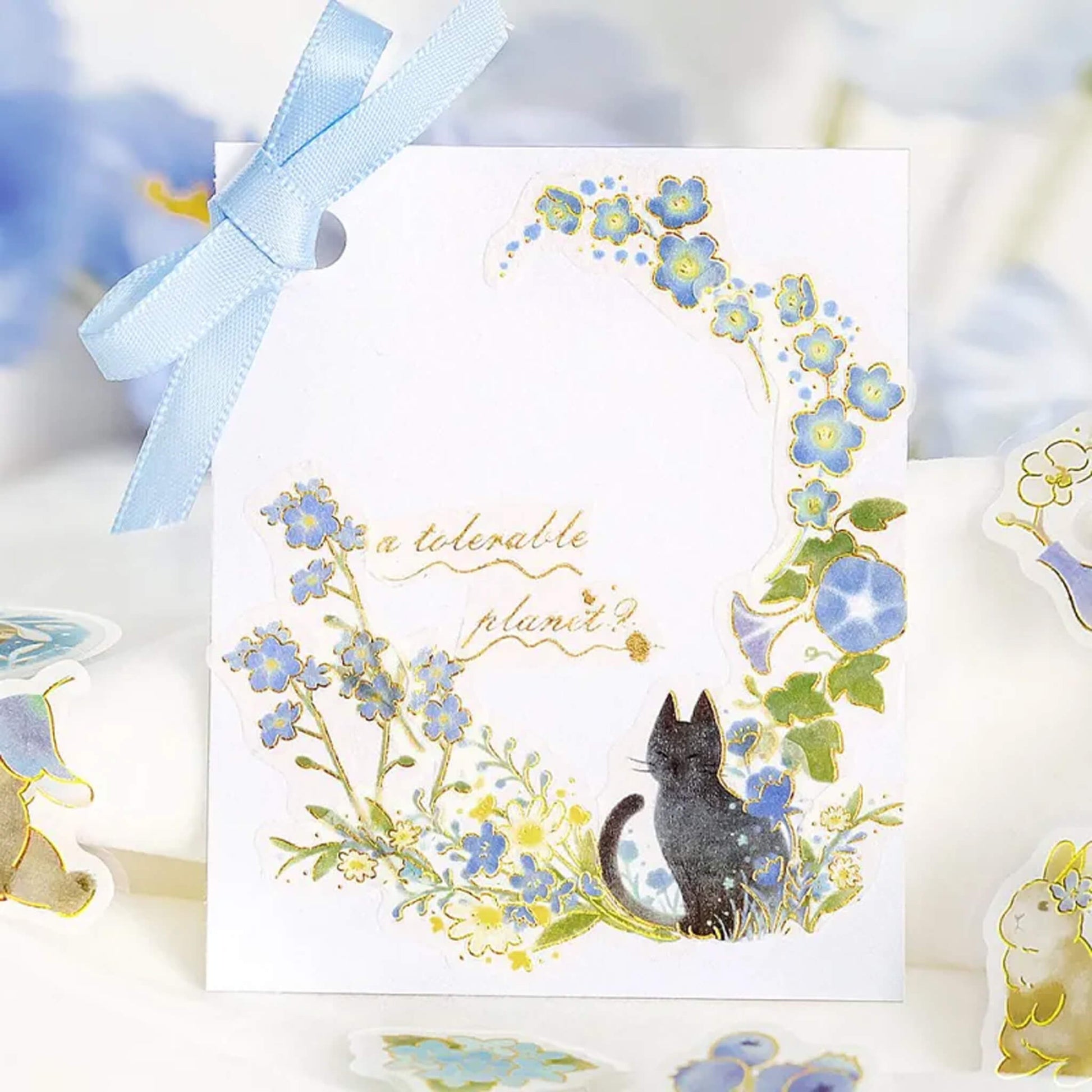 BGM Flake Sticker Little Forest - Blue - Flake Stickers
