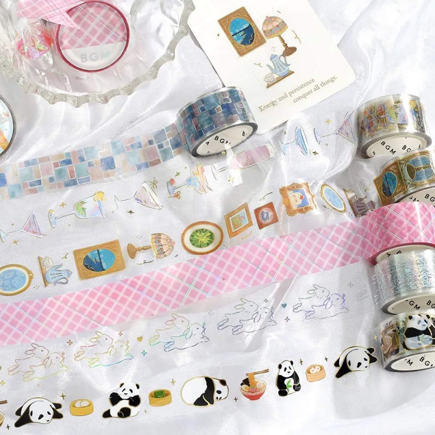 BGM Foil Clear Tape - Tile Patterns - PET Film Tapes