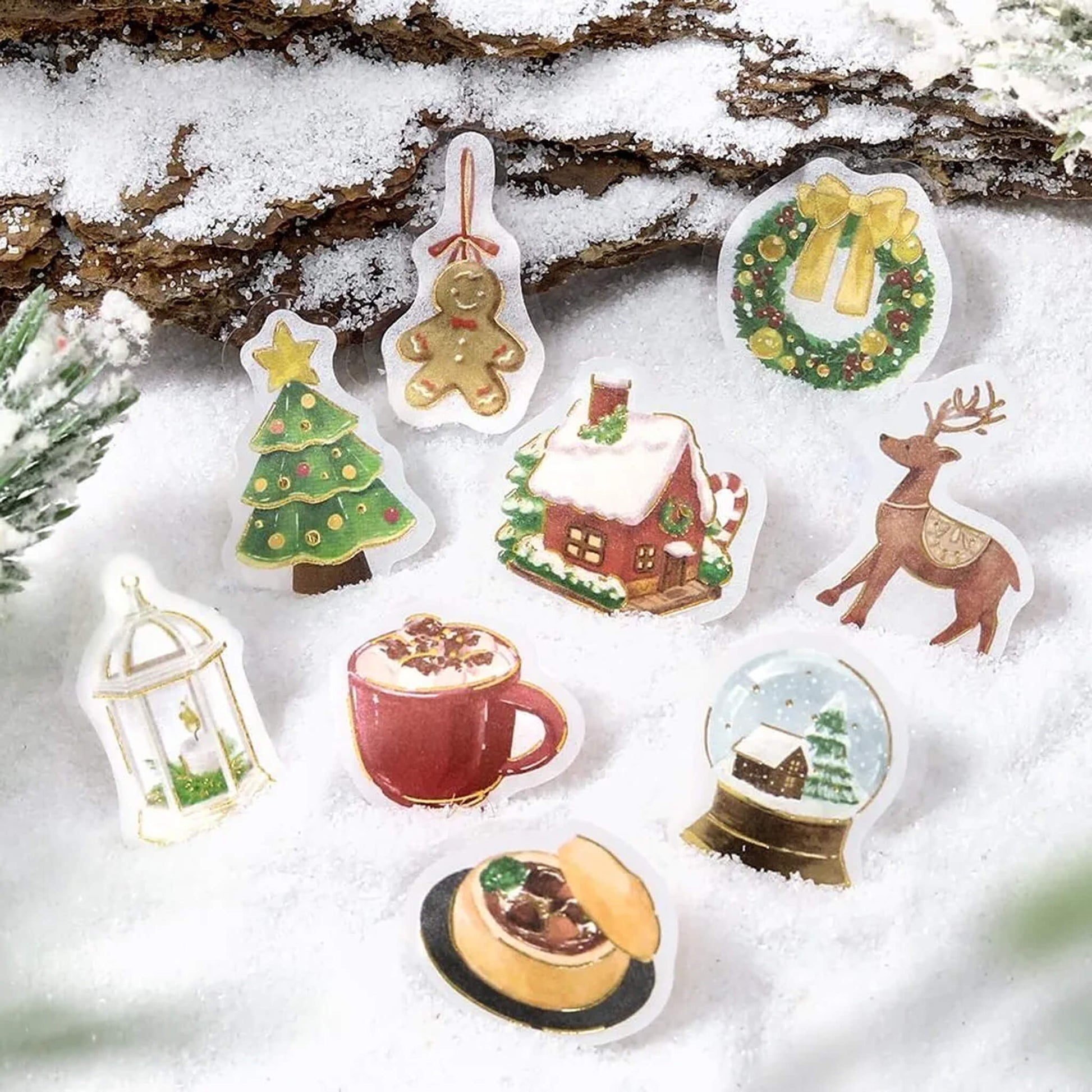 BGM Foil Flake Sticker 2025 Christmas Limited - Christmas Market - Flake Stickers