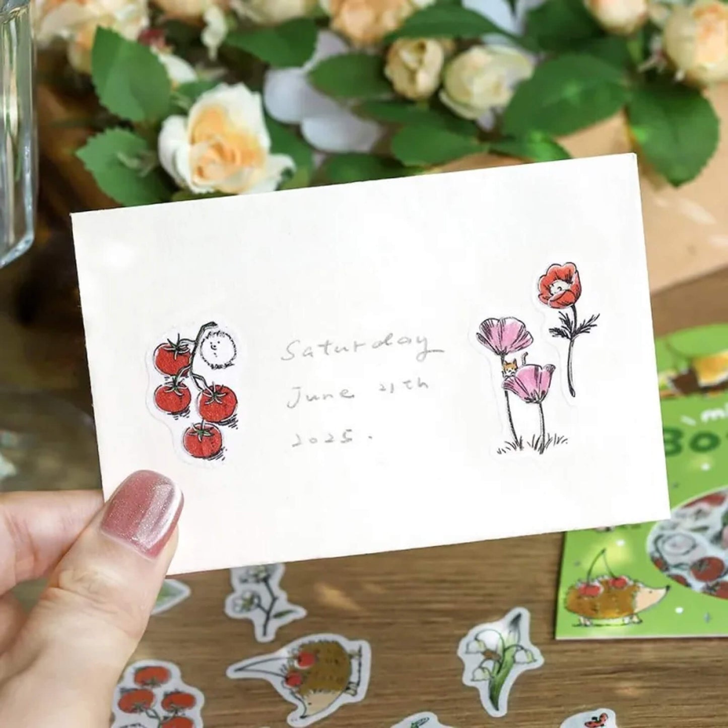 BGM Foil Flake Sticker Mini Animals - Botanical - Flake Stickers