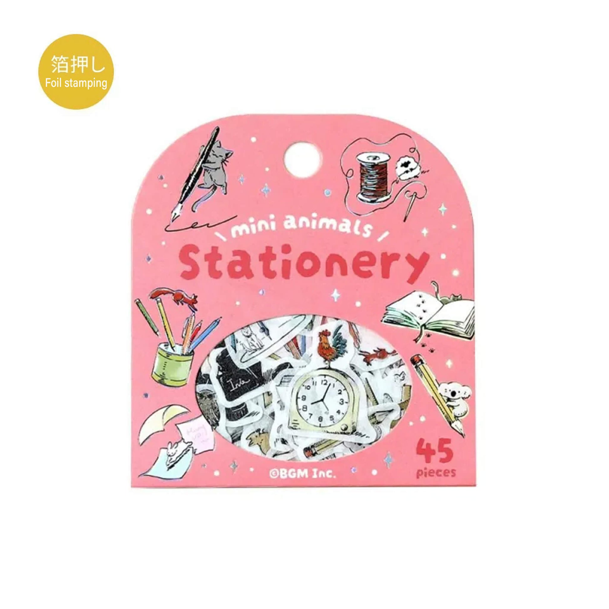 BGM Foil Flake Sticker Mini Animals - Stationery - Flake Stickers