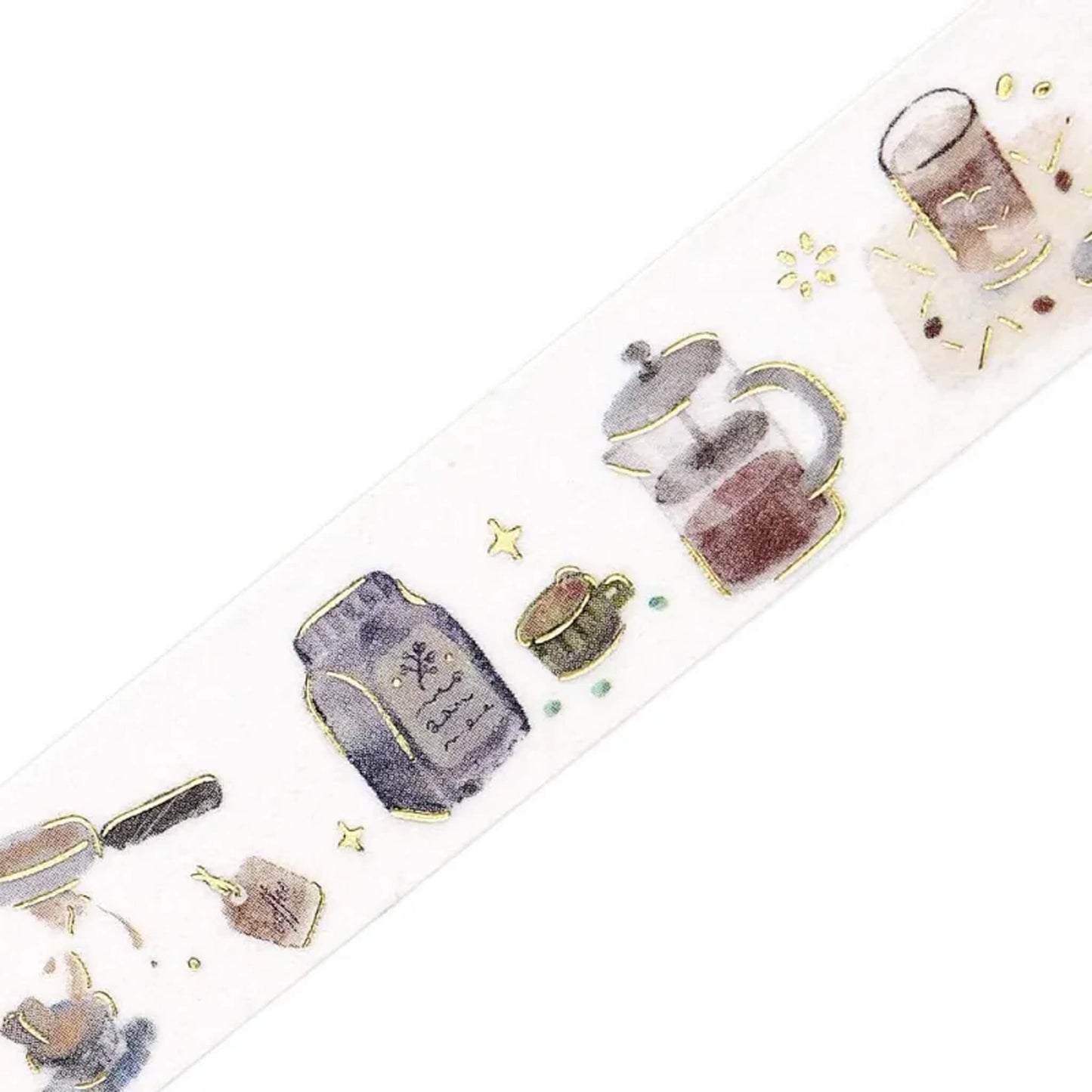 BGM Foil Washi Tape - Enjoy CAFE - Washi Tapes