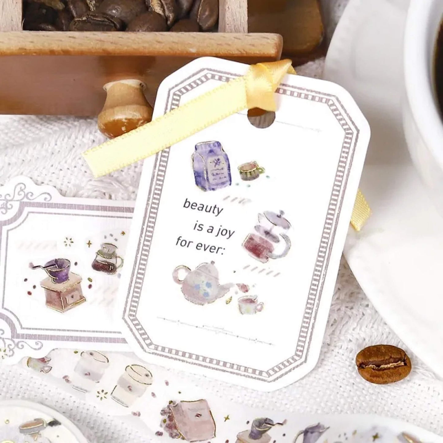 BGM Foil Washi Tape - Enjoy CAFE - Washi Tapes