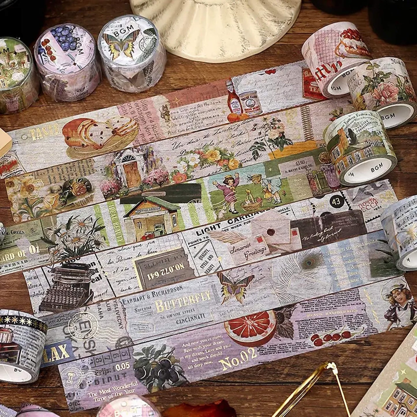 BGM Foil Washi Tape Invitation to Romance - Letter - Washi Tapes