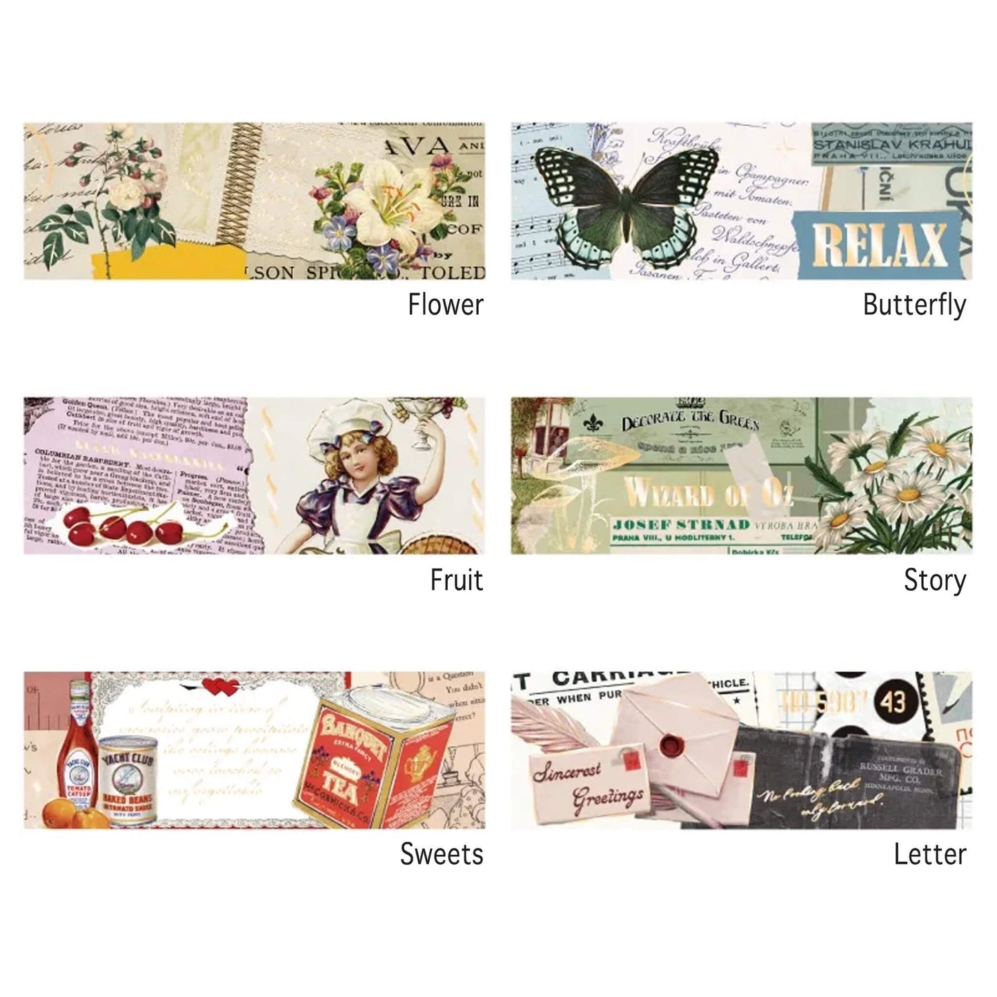 BGM Foil Washi Tape Invitation to Romance - Letter - Washi Tapes