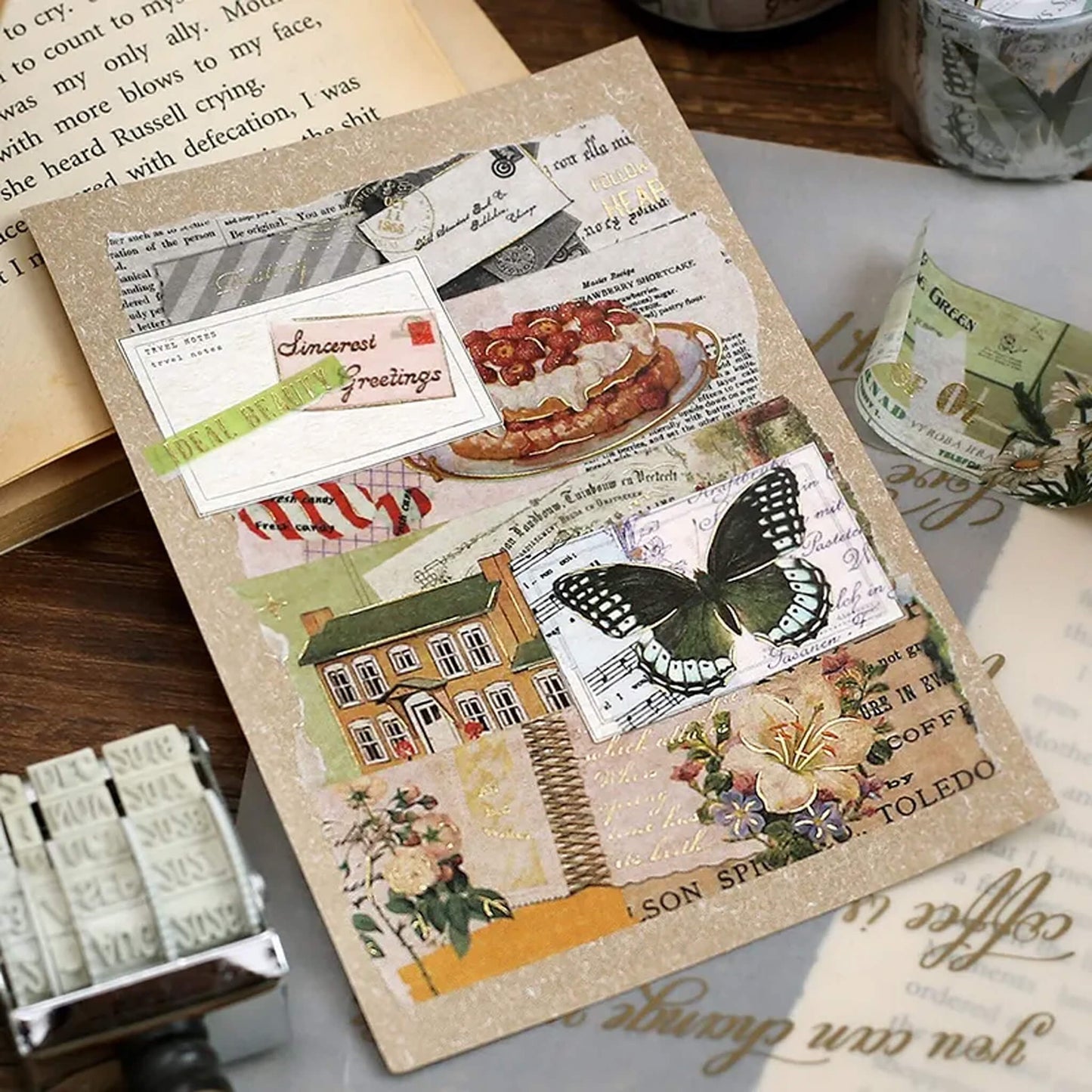 BGM Foil Washi Tape Invitation to Romance - Letter - Washi Tapes