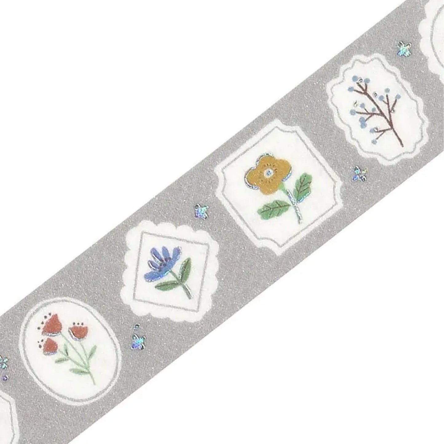 BGM Foil Washi Tape Nordic Forest - Flower Frame - Washi Tapes